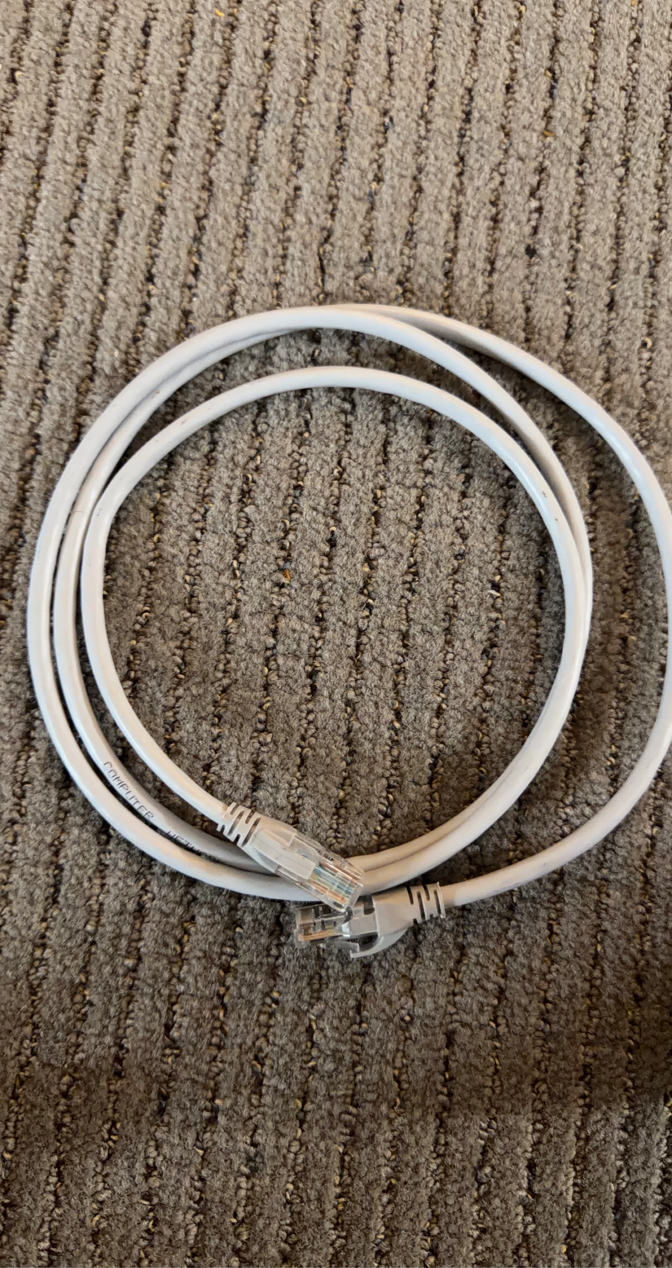 White Ethernet Network Cable