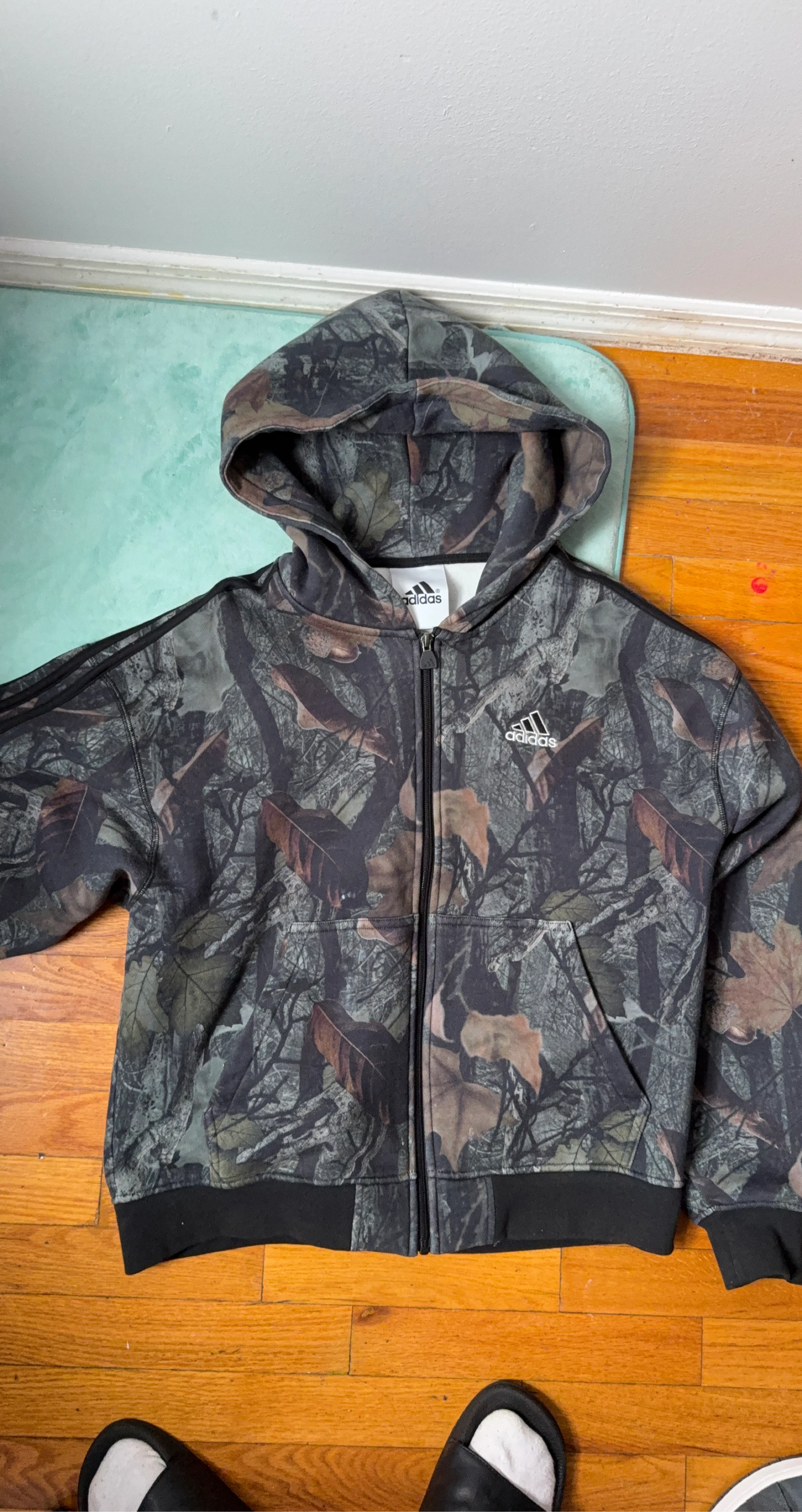Adidas Camo Zip-Up Hoodie