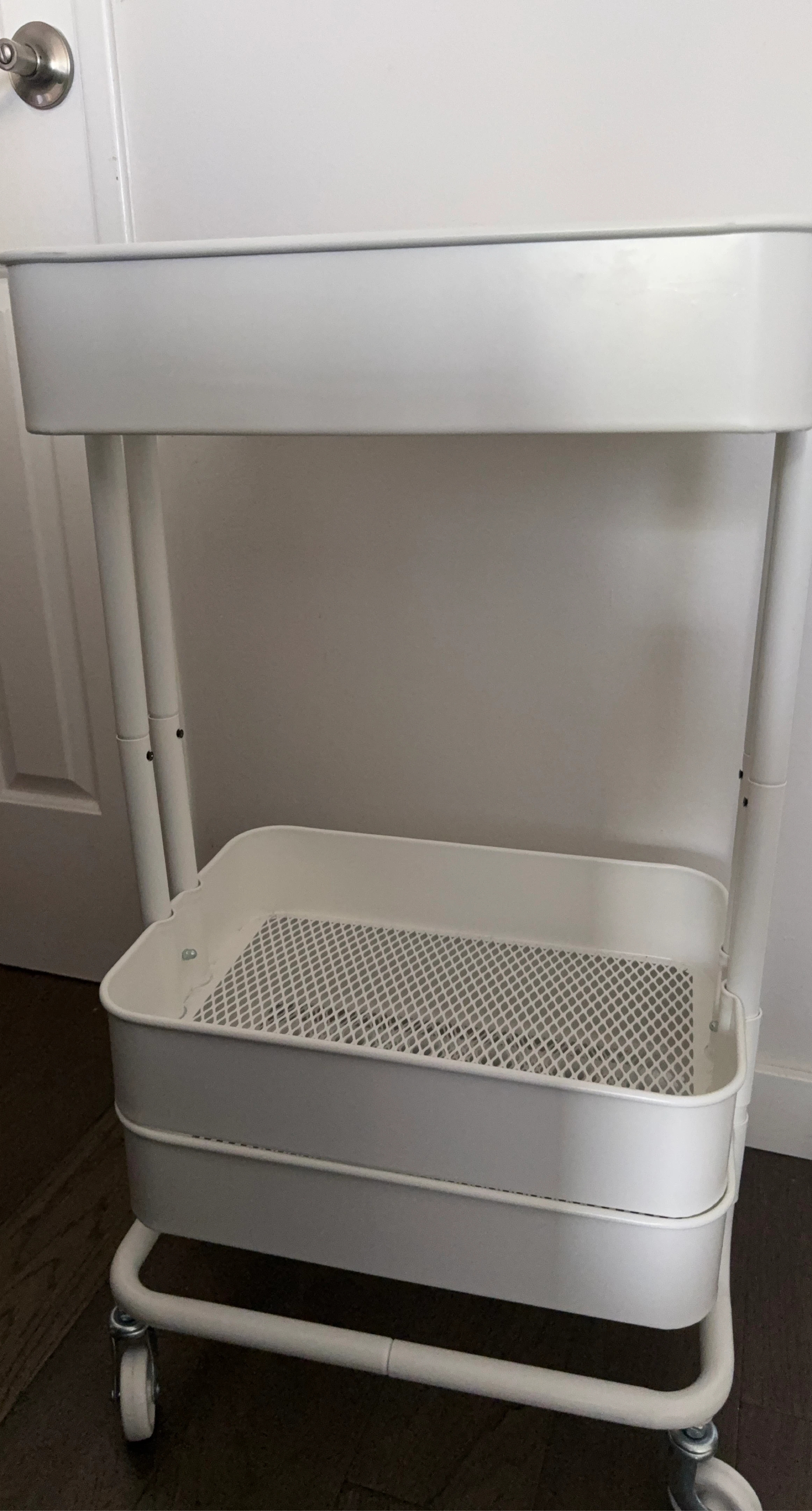 IKEA White 3-Tier Rolling Utility Cart