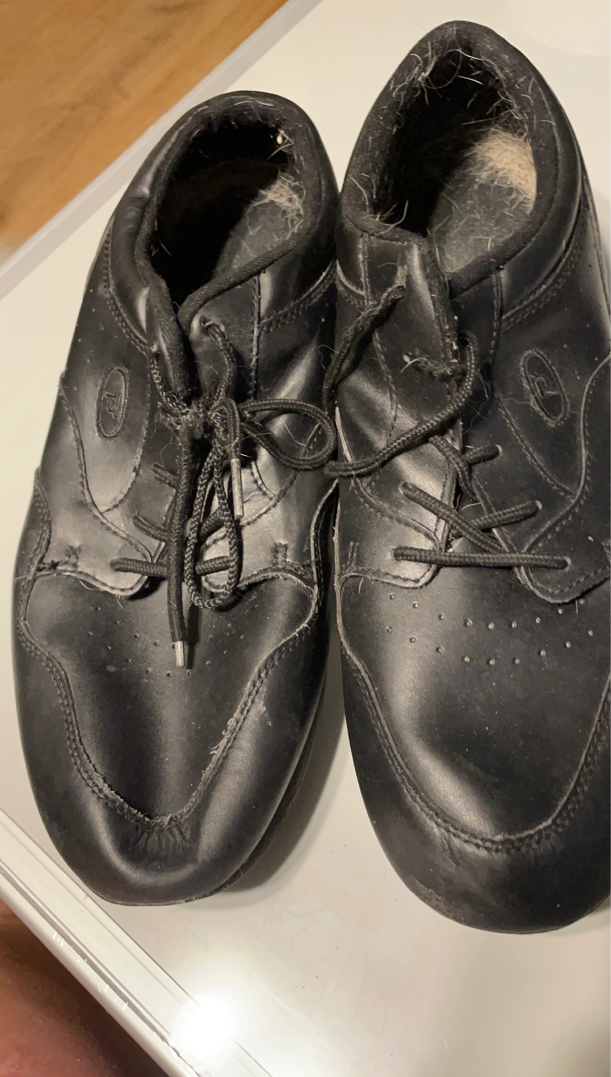 Black Leather Lace-Up Dress Shoes