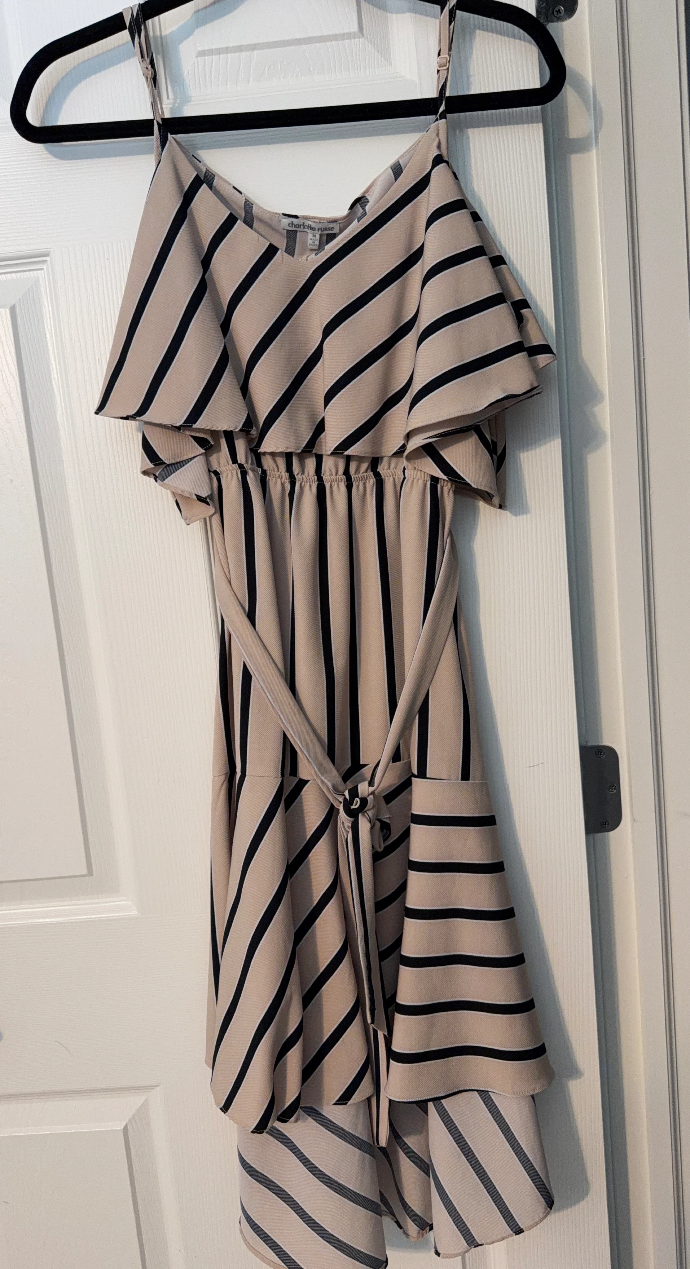 Charlotte Russe Striped Ruffle Dress