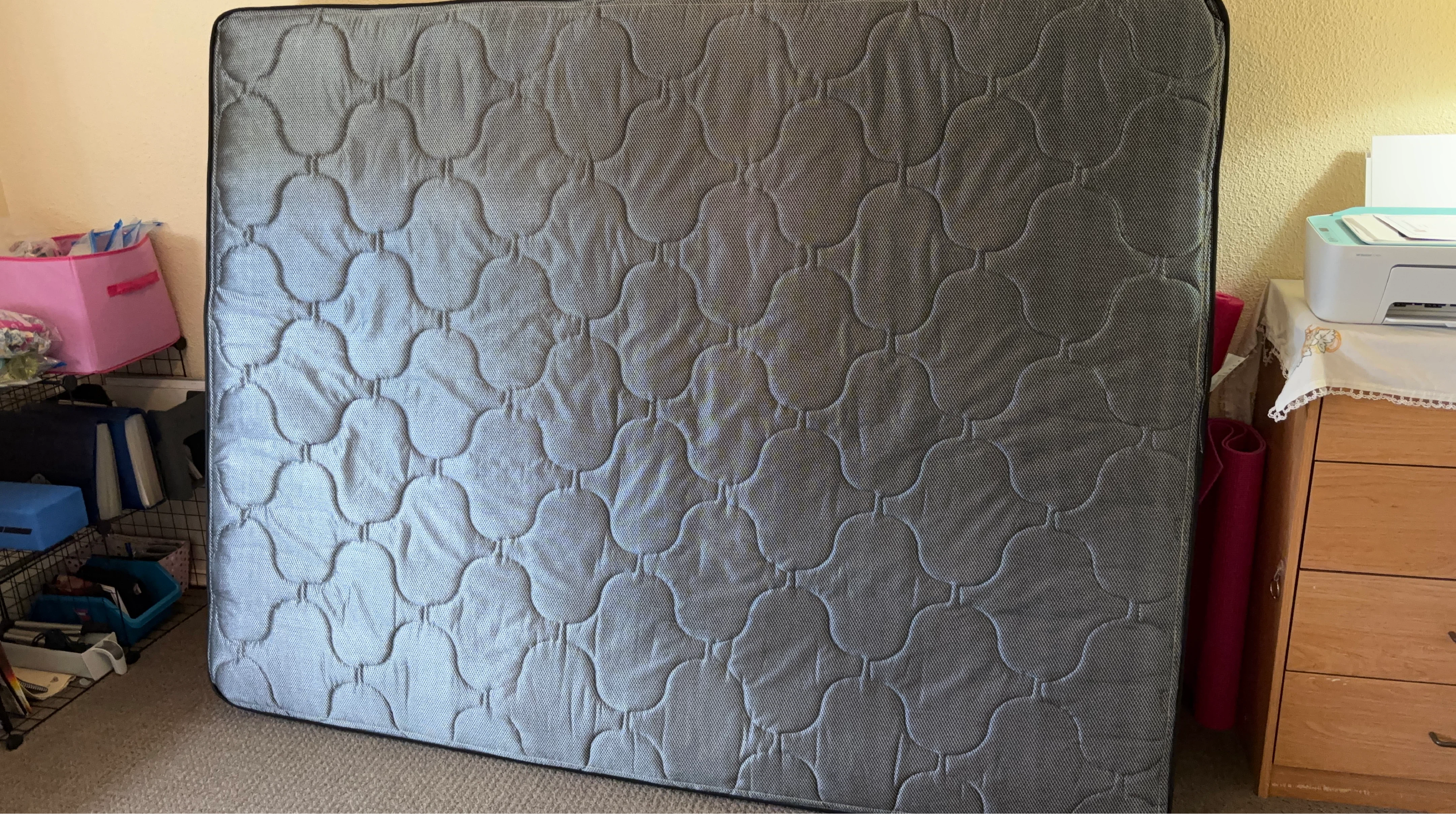 Camper double Grey Quilted Mattress