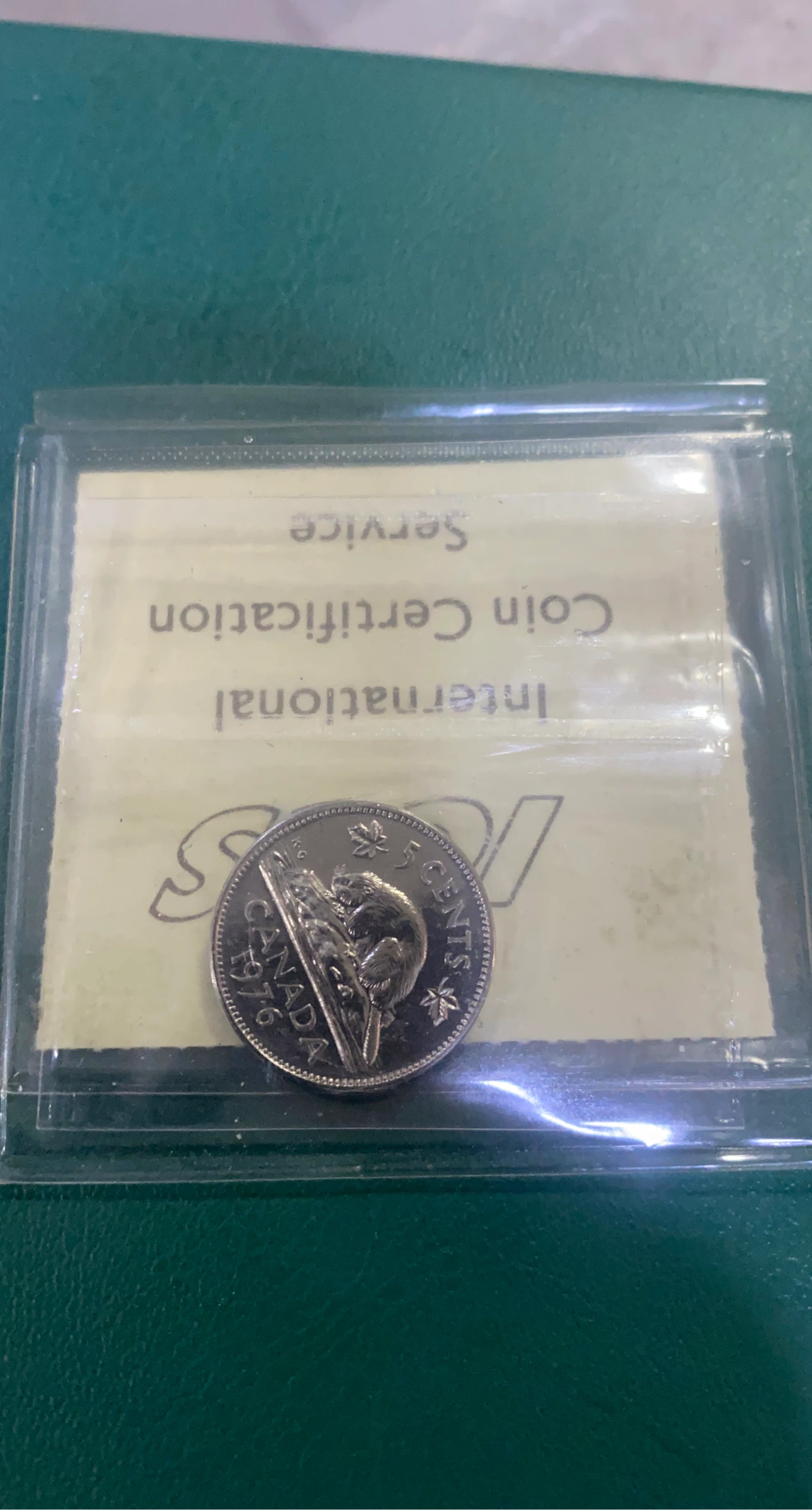 1976 Canada 5 Cent Coin SP-67 Certified