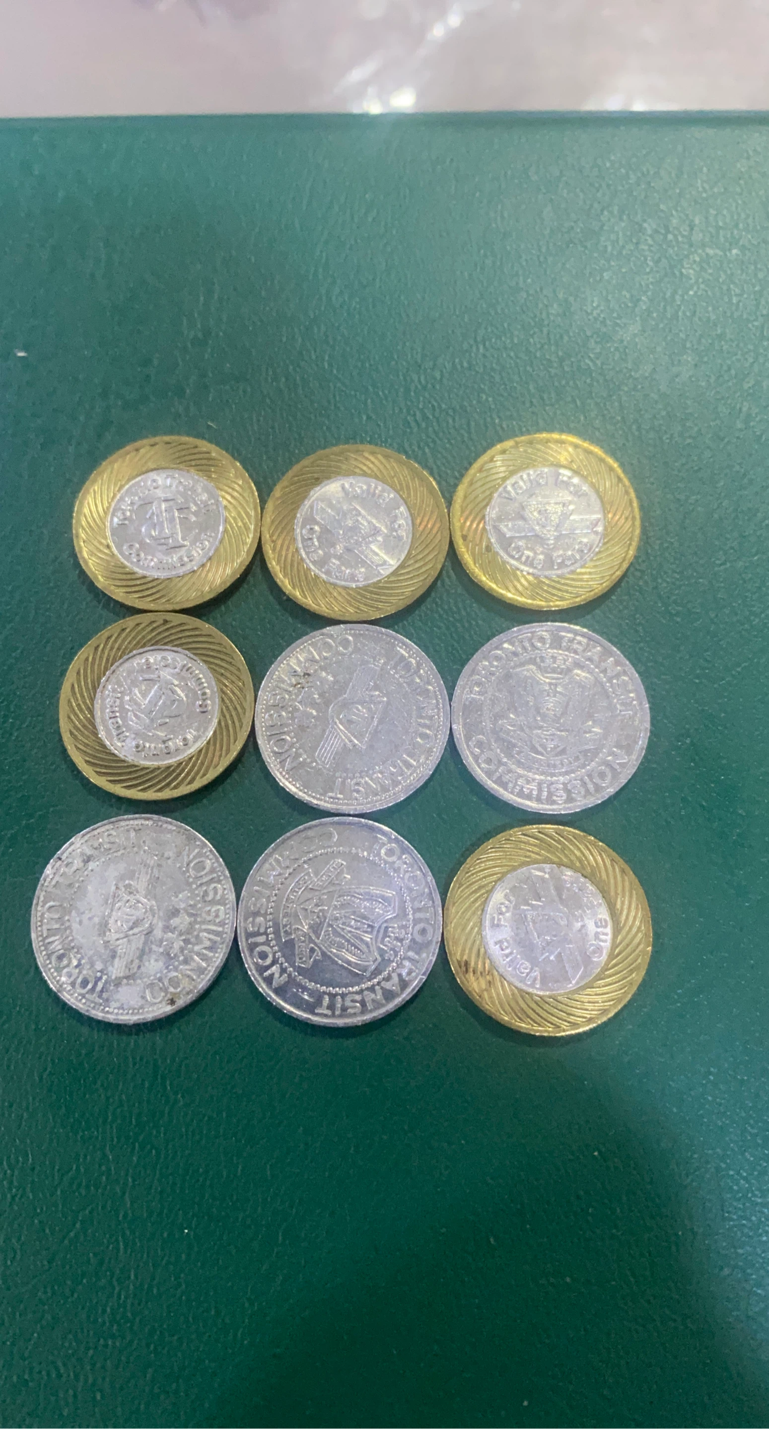 Collection of Toronto Transit Commission Tokens