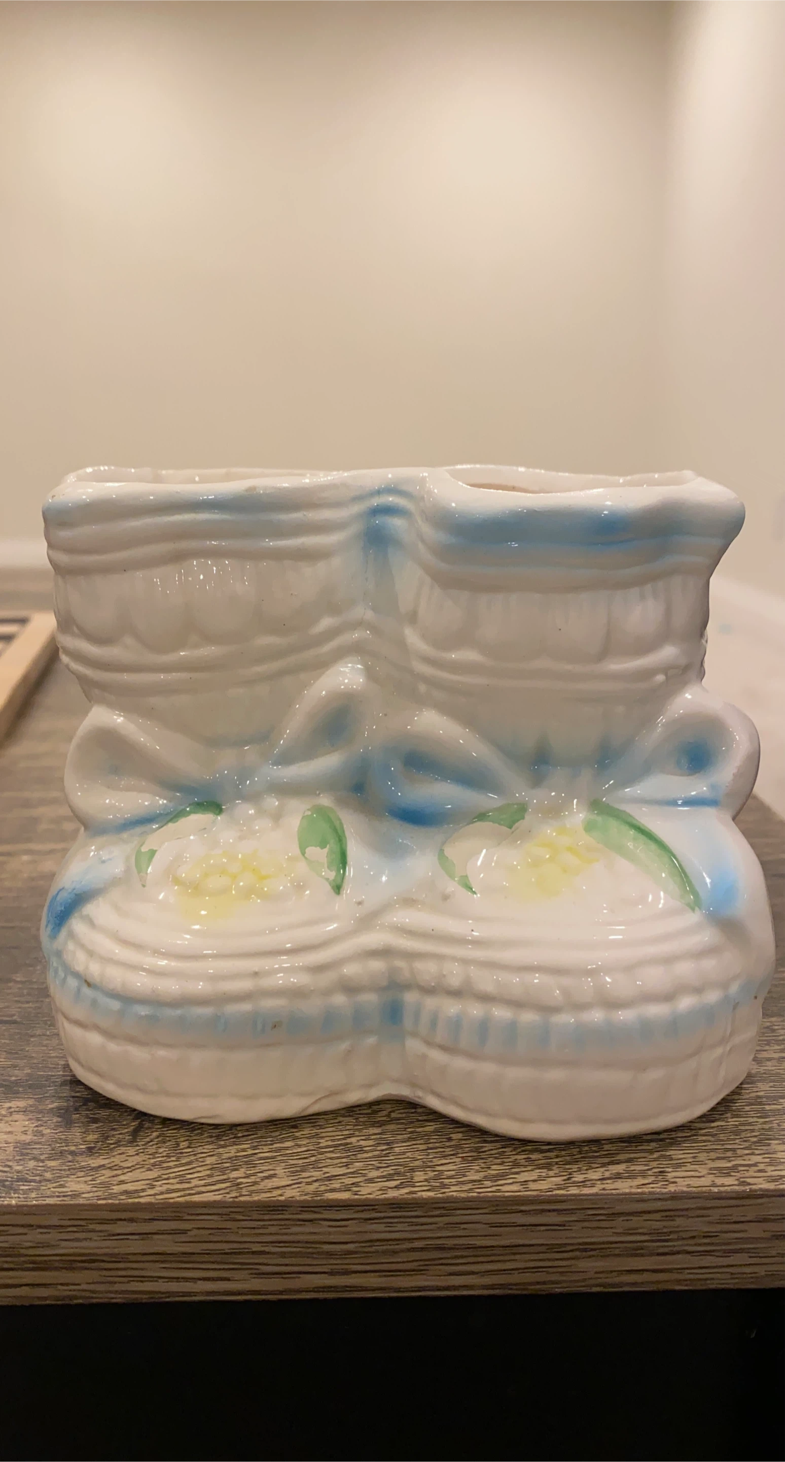 Ceramic Baby Bootie Dish