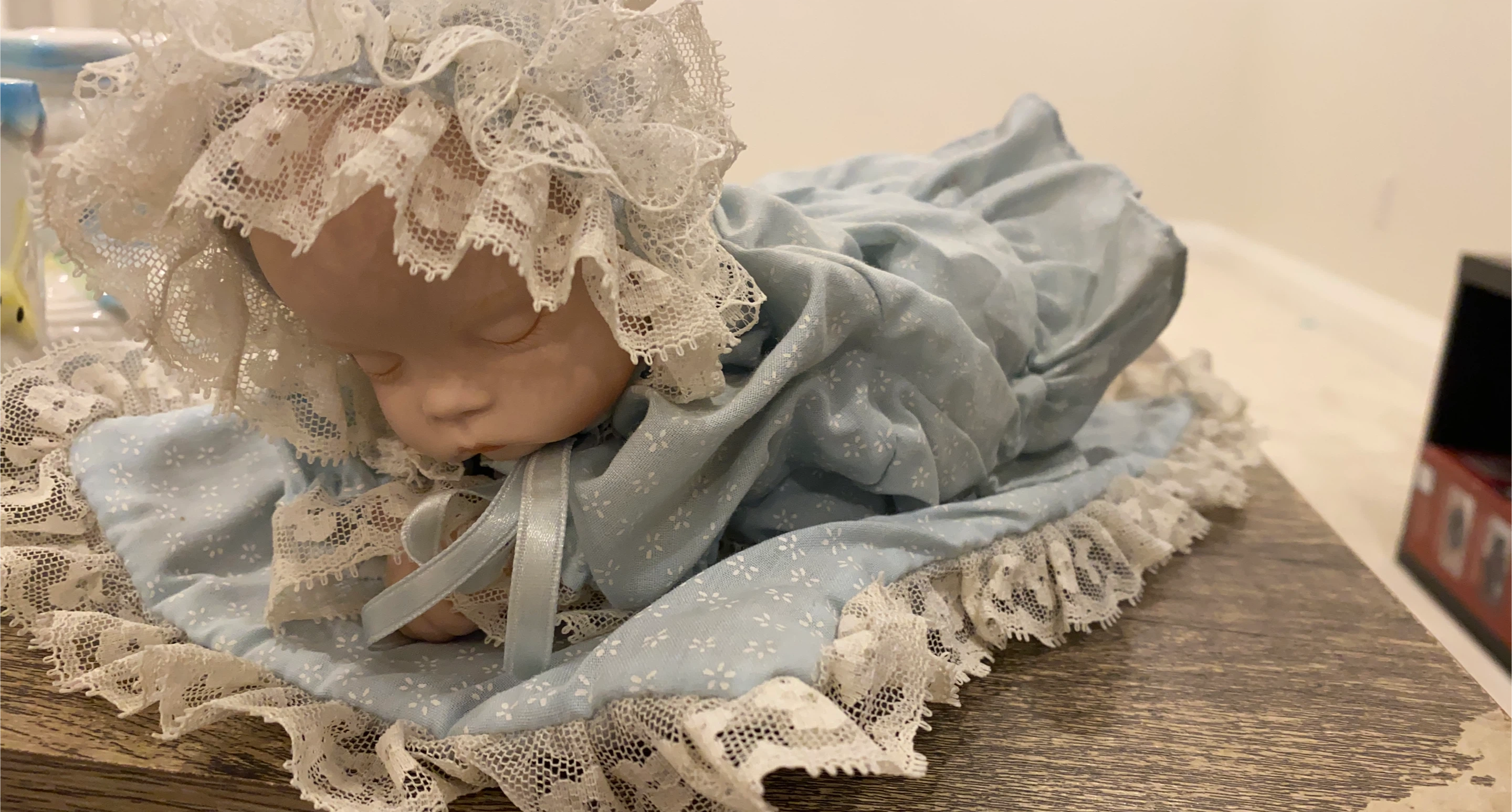 Vintage Wind-up Musical Sleeping Baby Doll