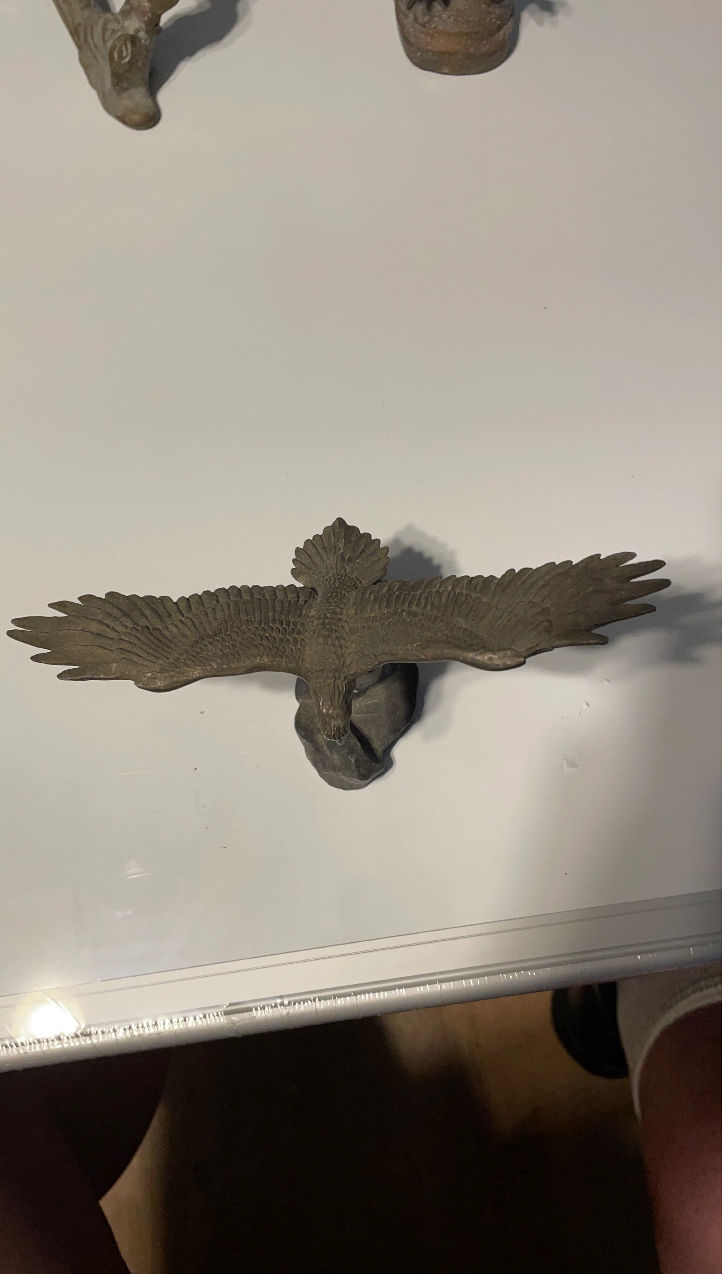 Bronze Eagle Sculpture