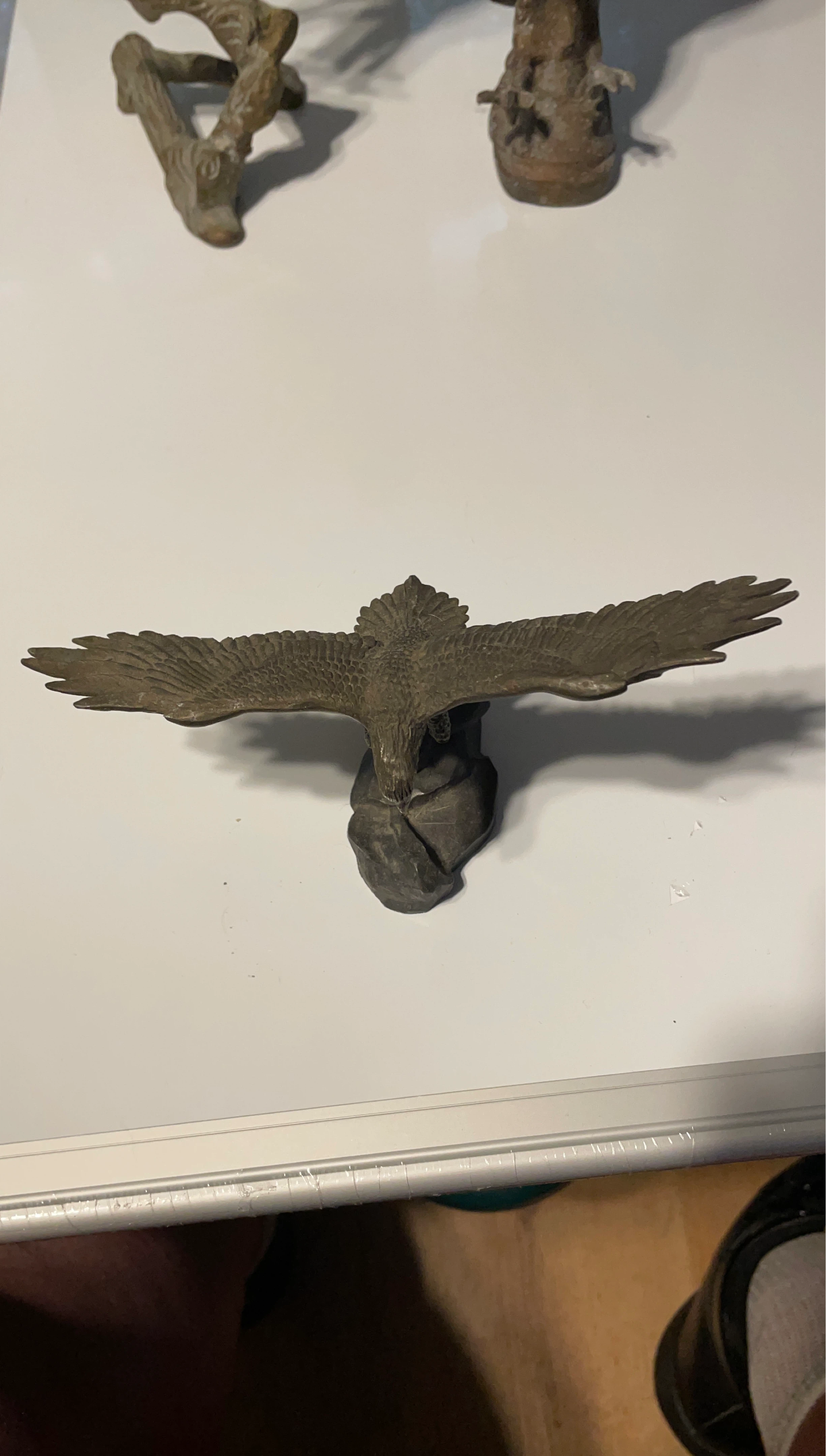 Vintage Metal Eagle Figurine