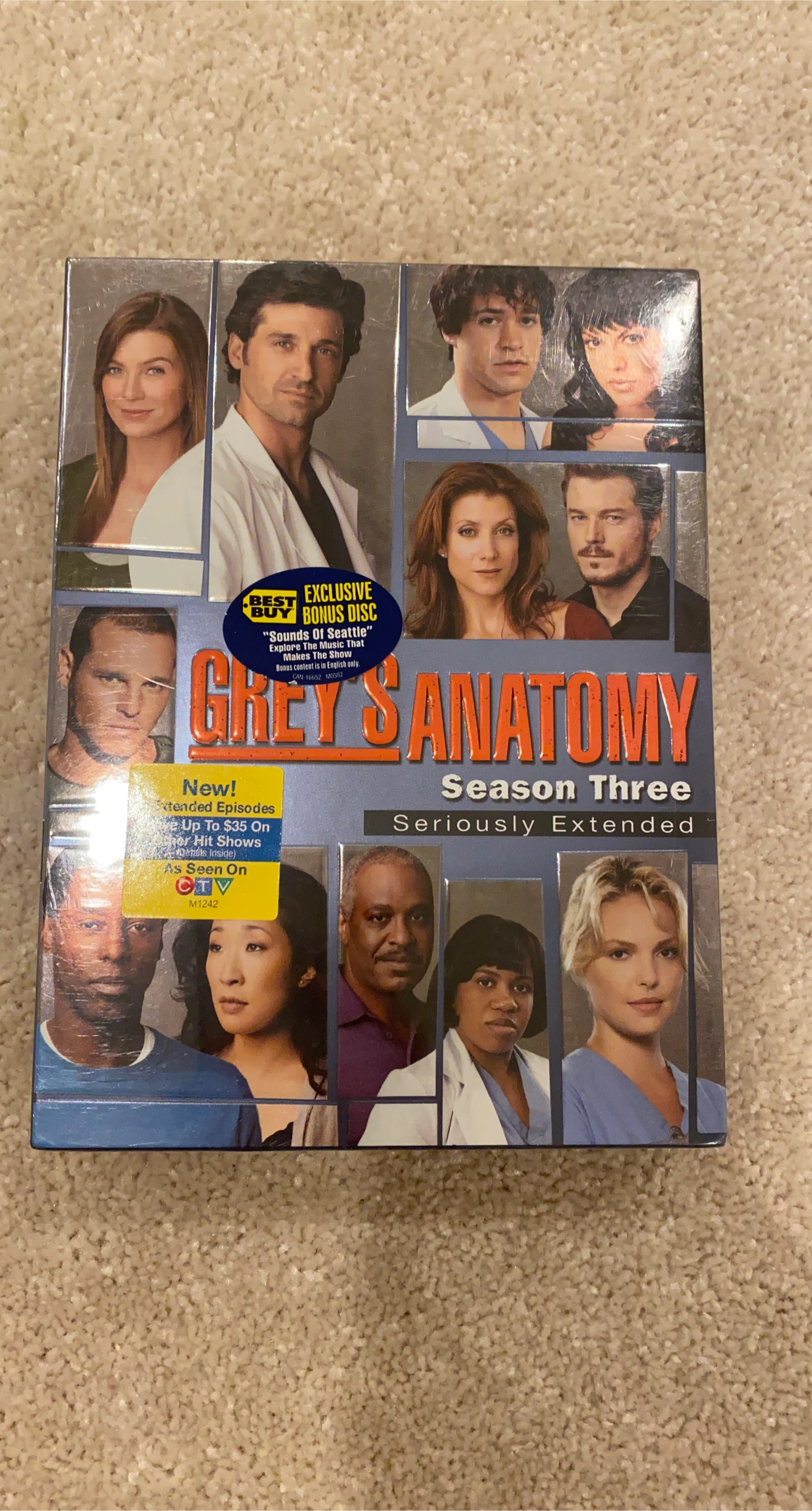 Grey's Anatomy Season 3 DVD Set - Unopened