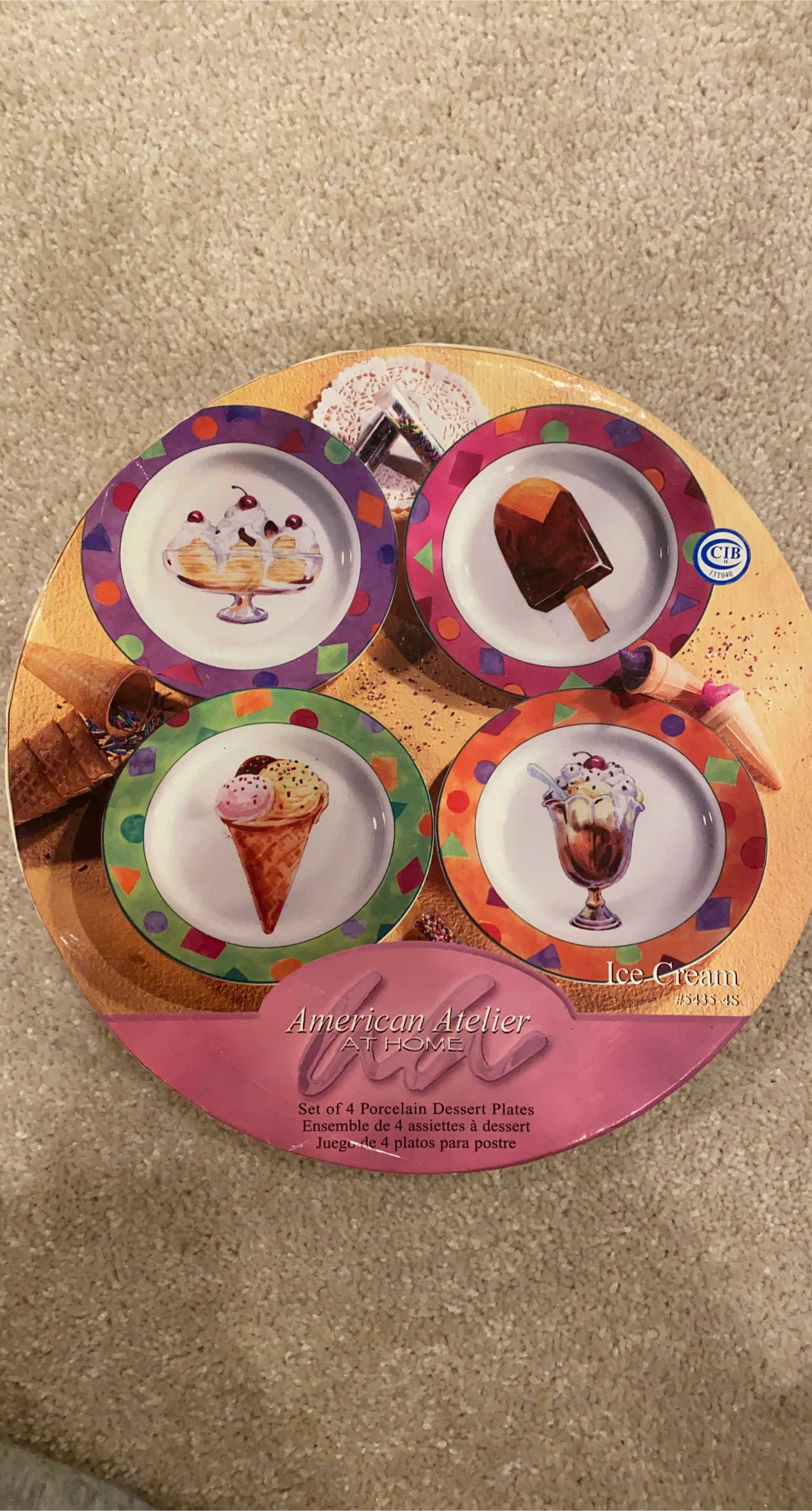 American Atelier Dessert Plates Set of 4