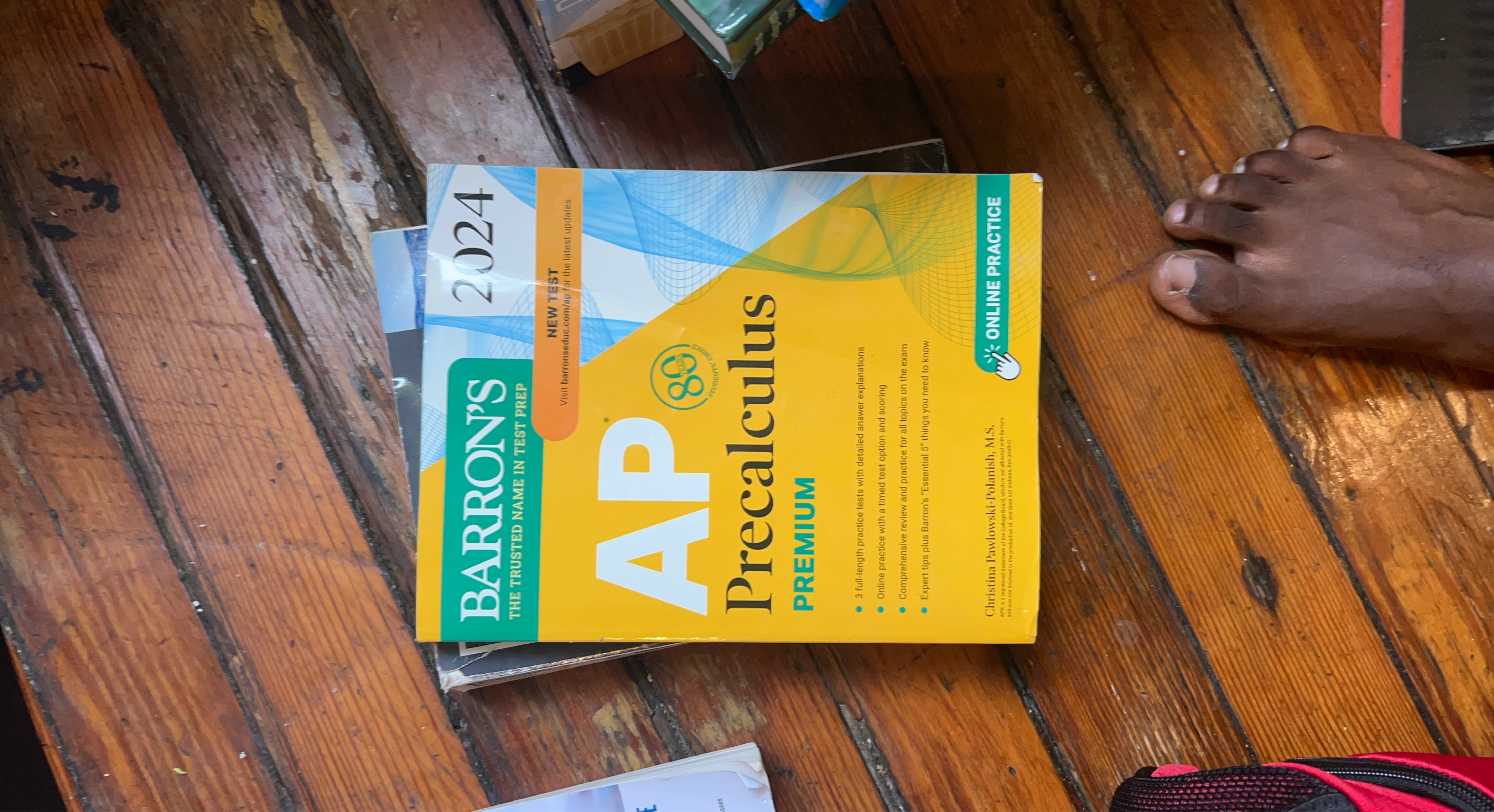 Barron's AP Precalculus Premium 2024 Test Prep Book