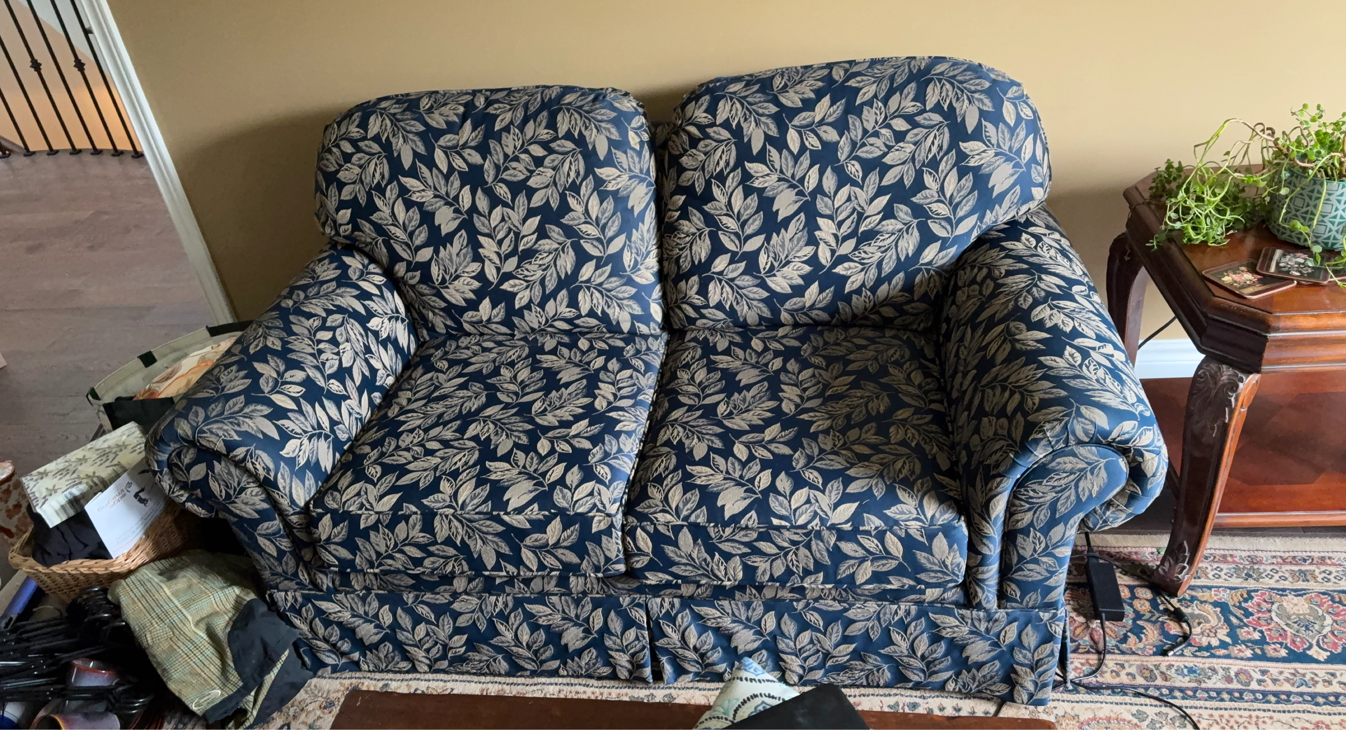 Floral Print Loveseat Sofa