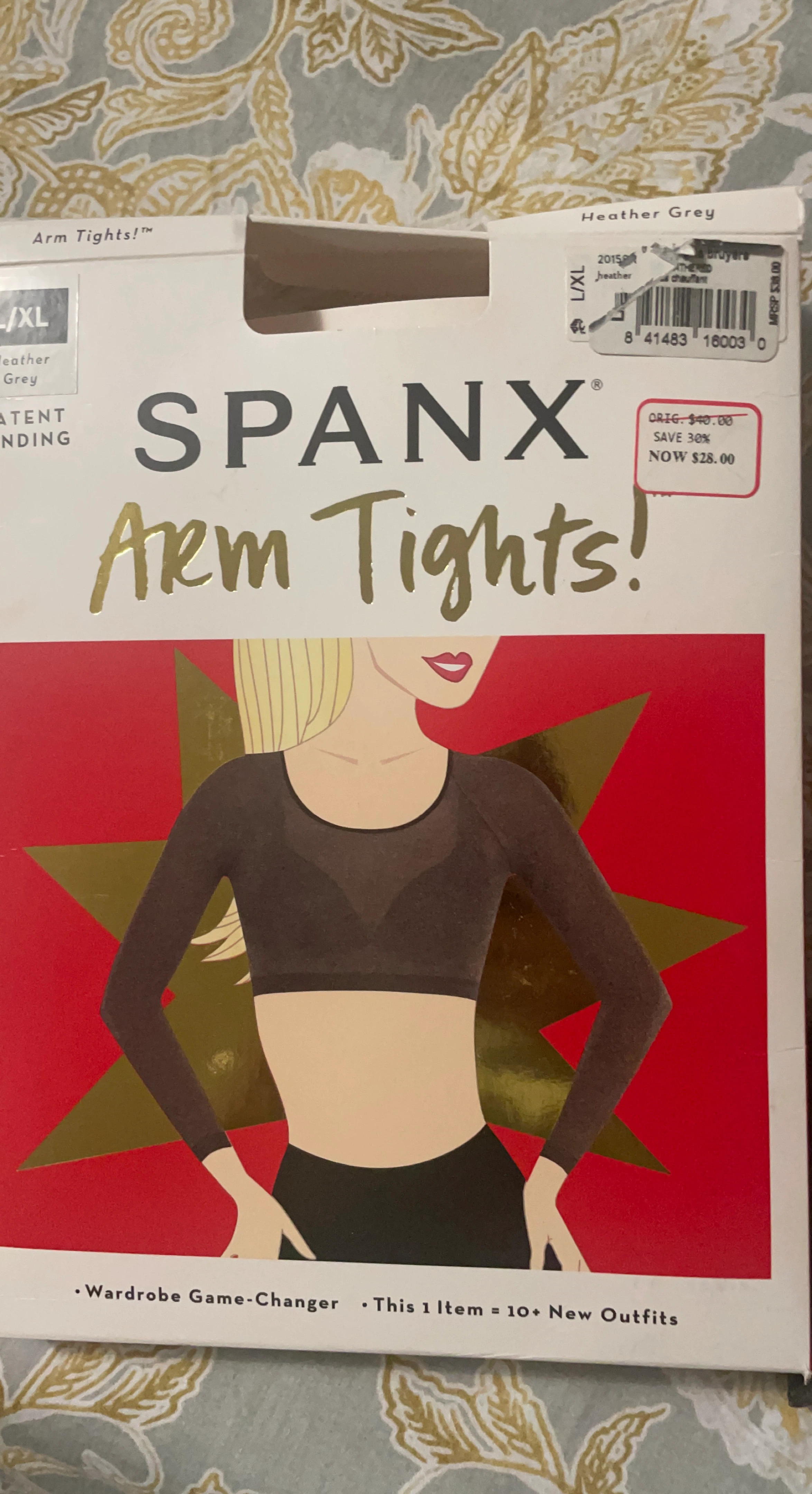 SPANX Arm Tights! Heather Grey medium