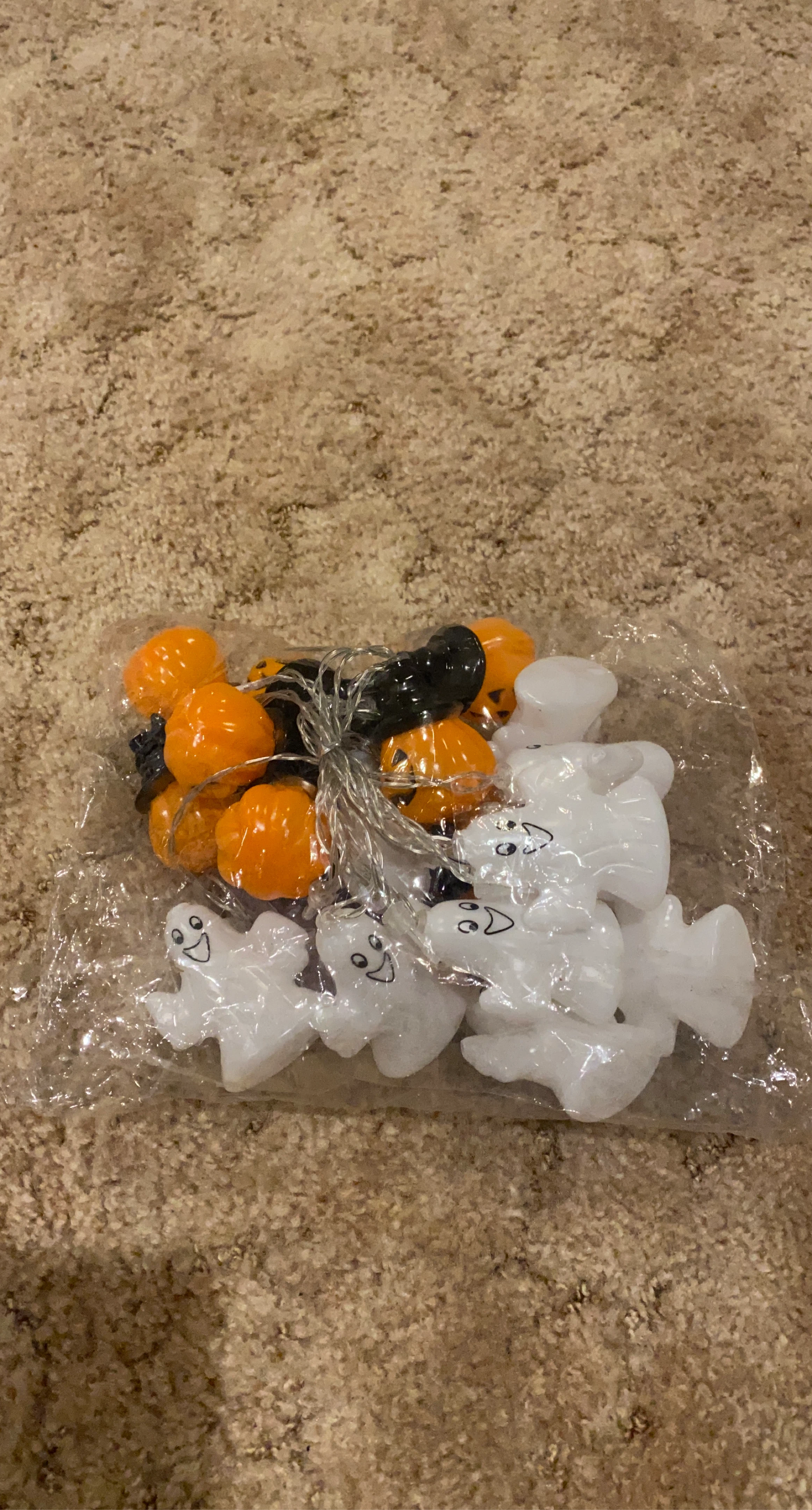 Halloween Ghost and Pumpkin String Lights