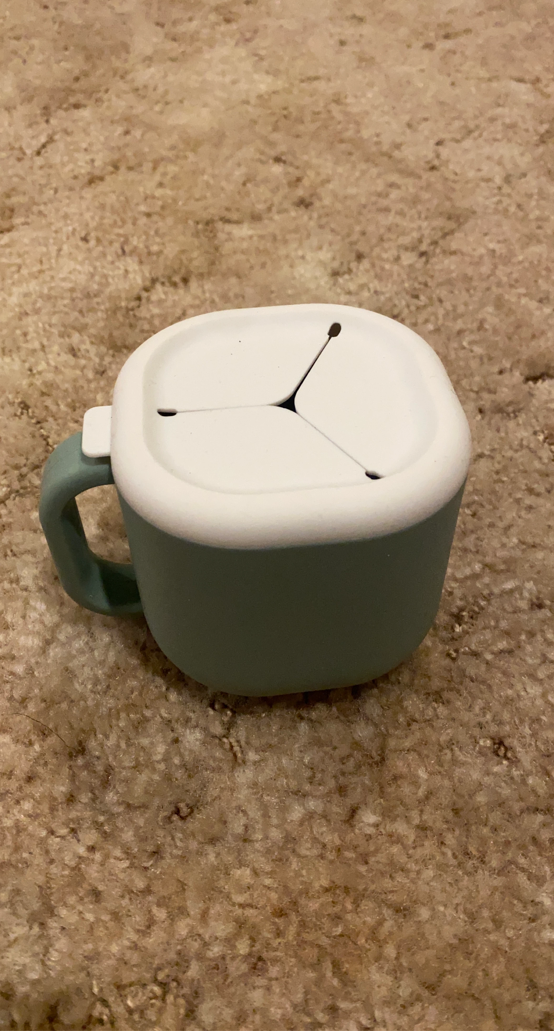 Green Snack Cup with Handle