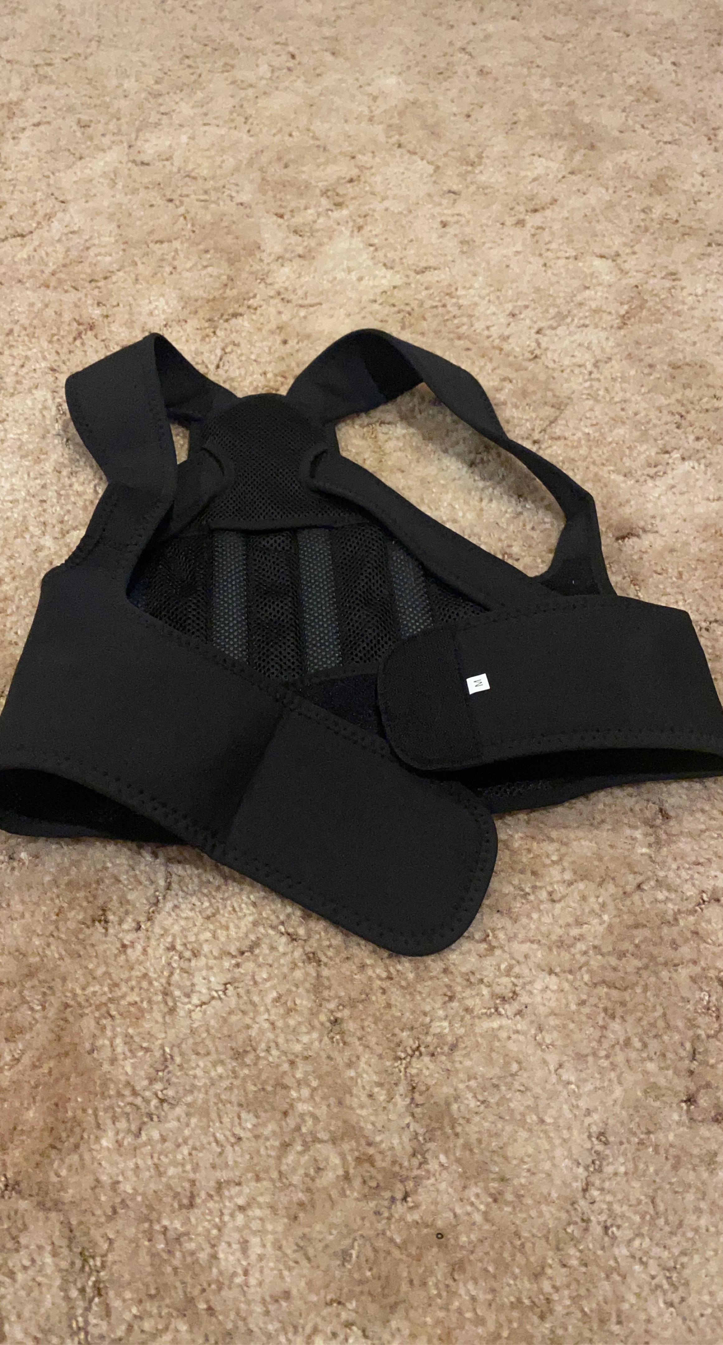 Black Posture Corrector Brace - Size M