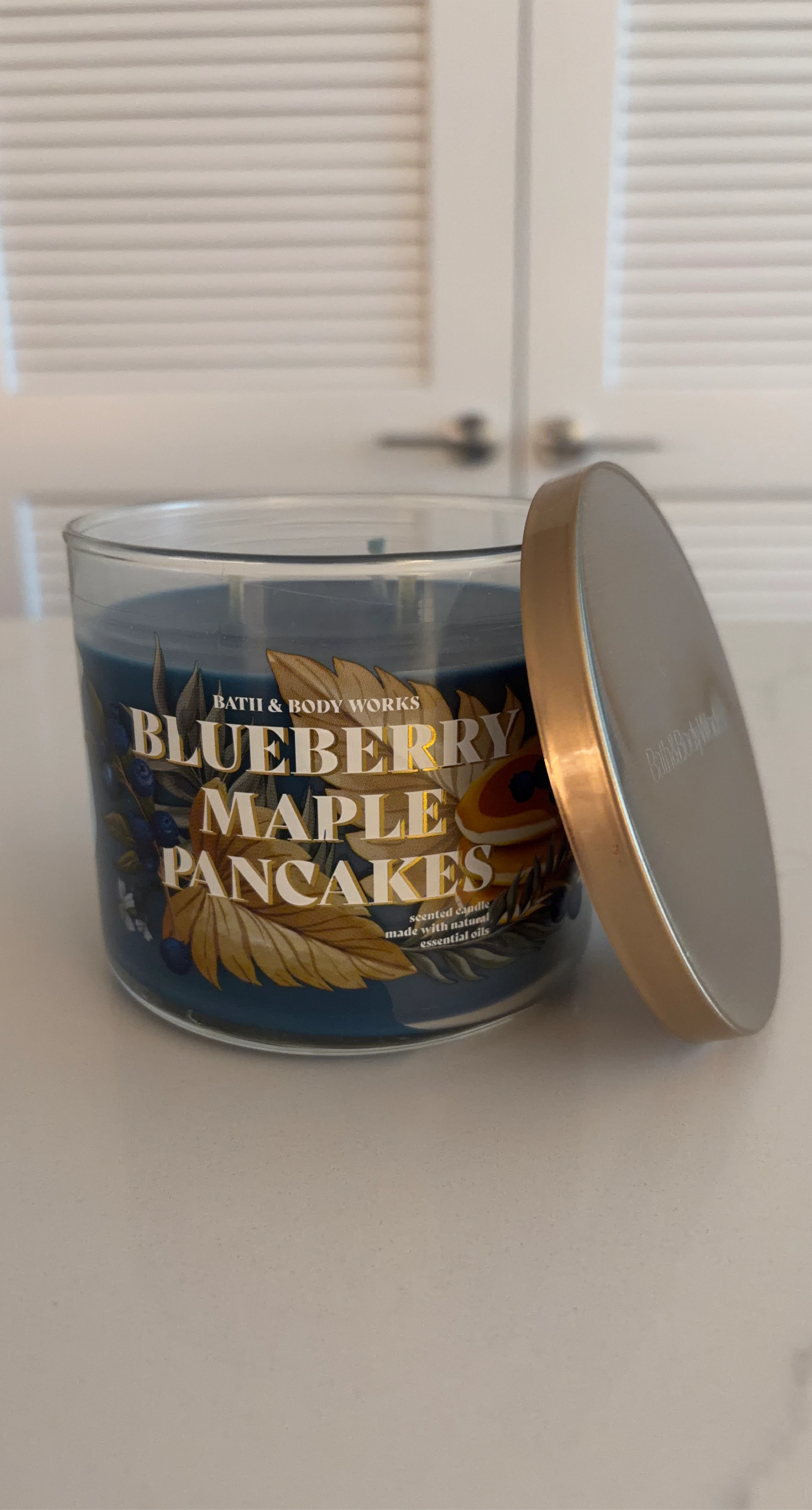 Bath & Body Works Blueberry Maple Pancakes 3-Wick Candle