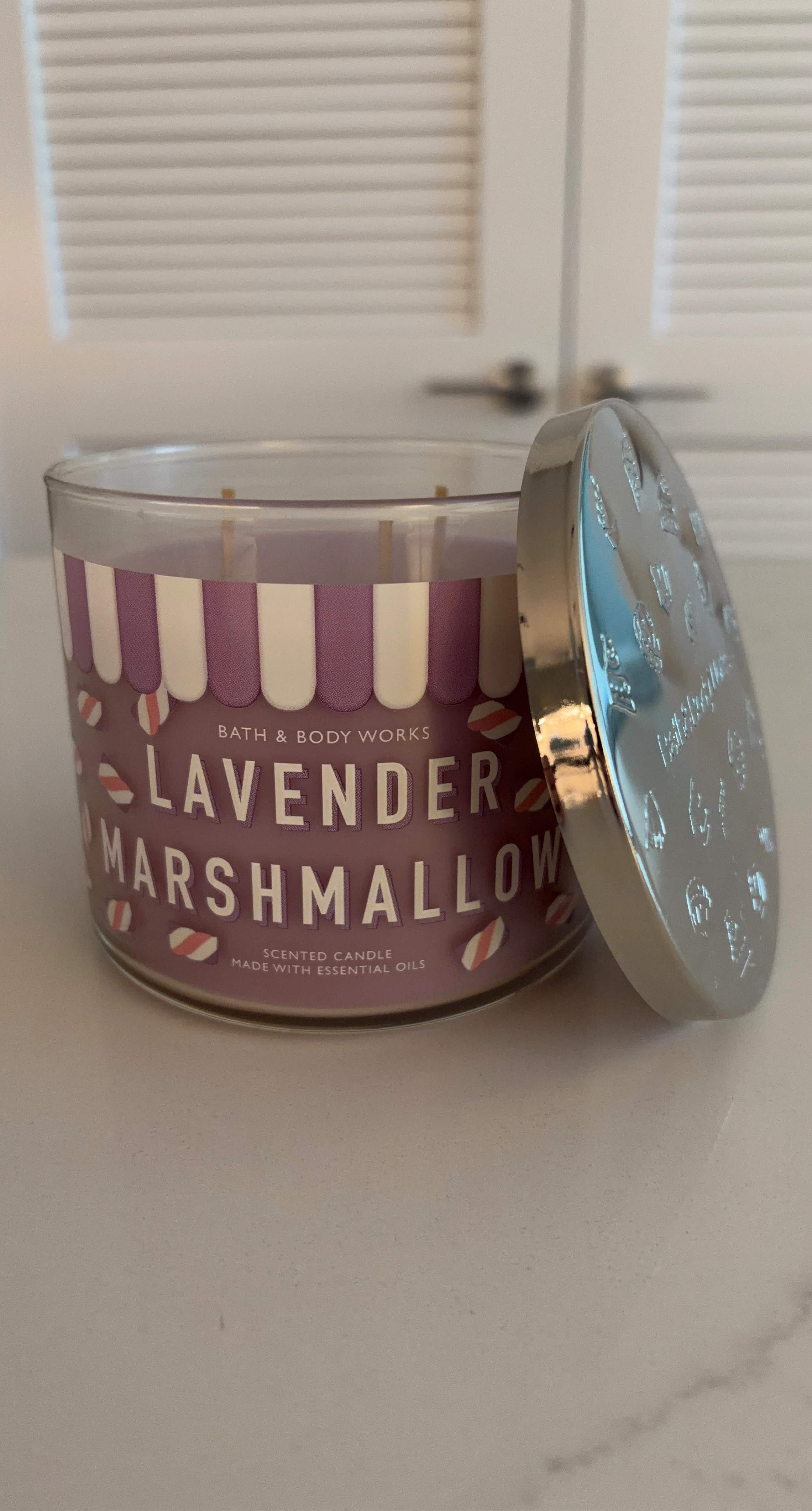 Bath & Body Works Lavender Marshmallow Scented Candle