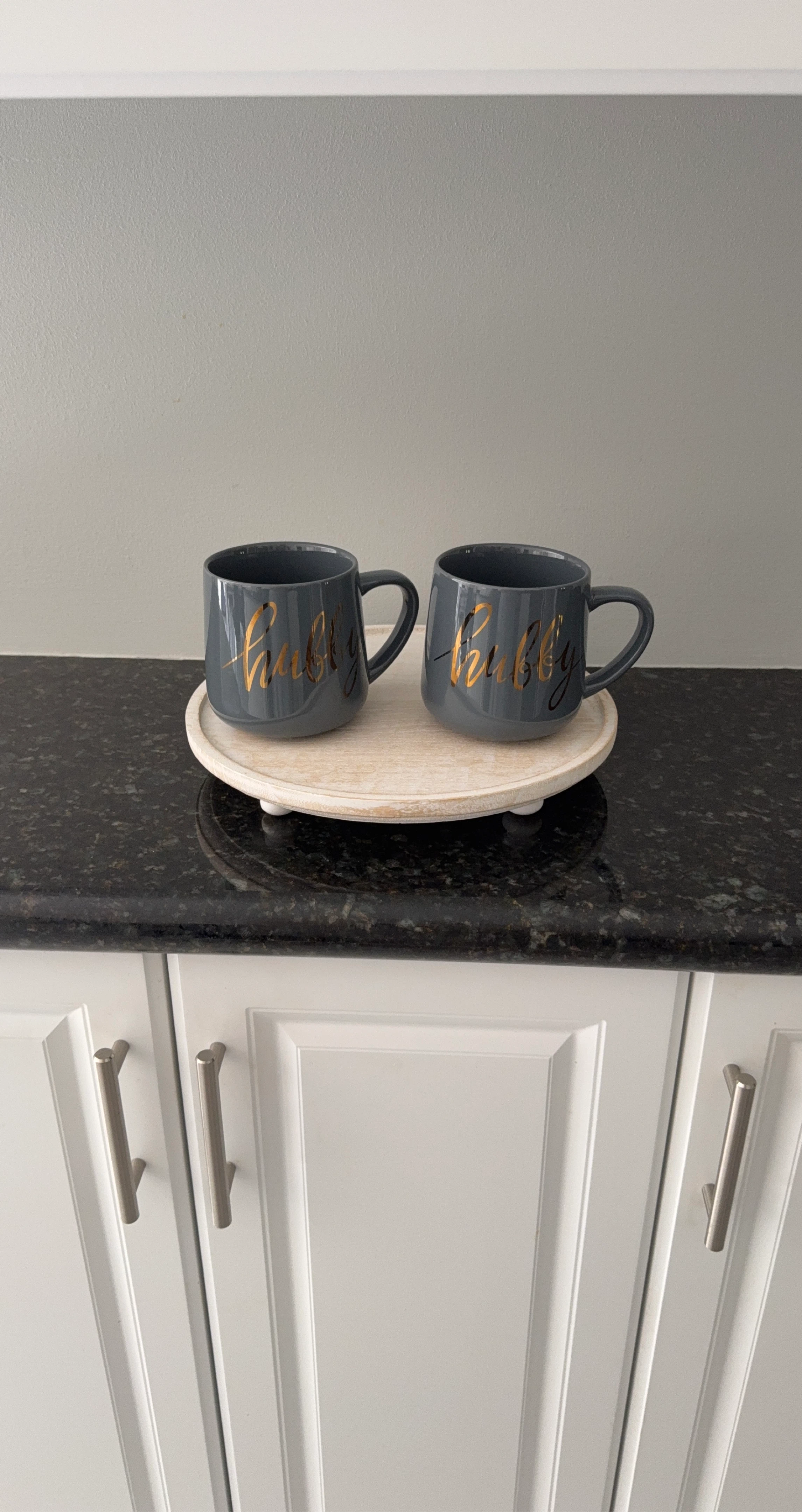 Indigo "Hubby" Mugs - Set of 2