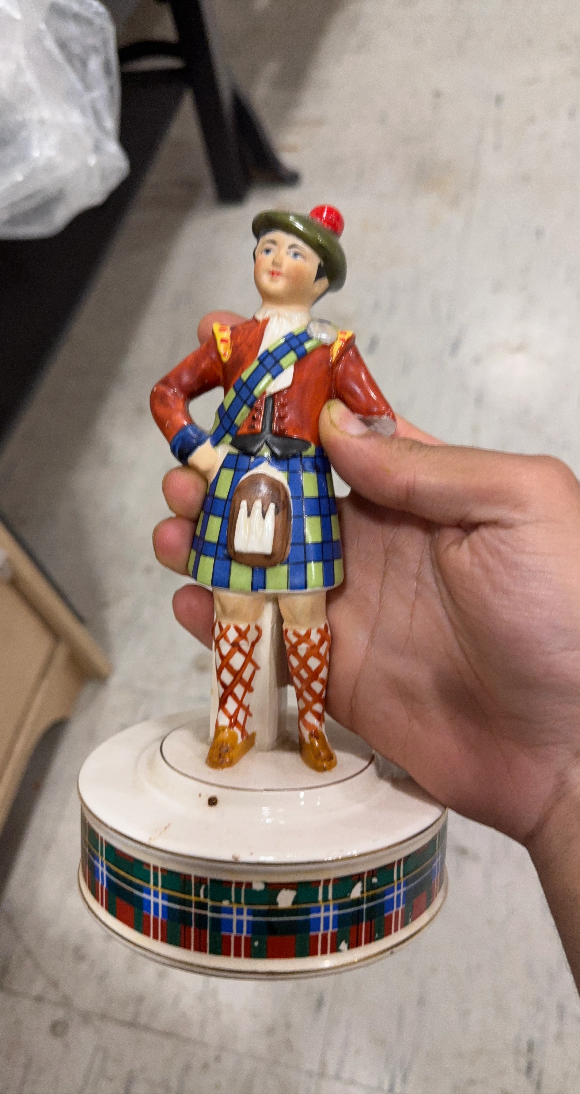 Ceramic Figurine of a Scottish Man