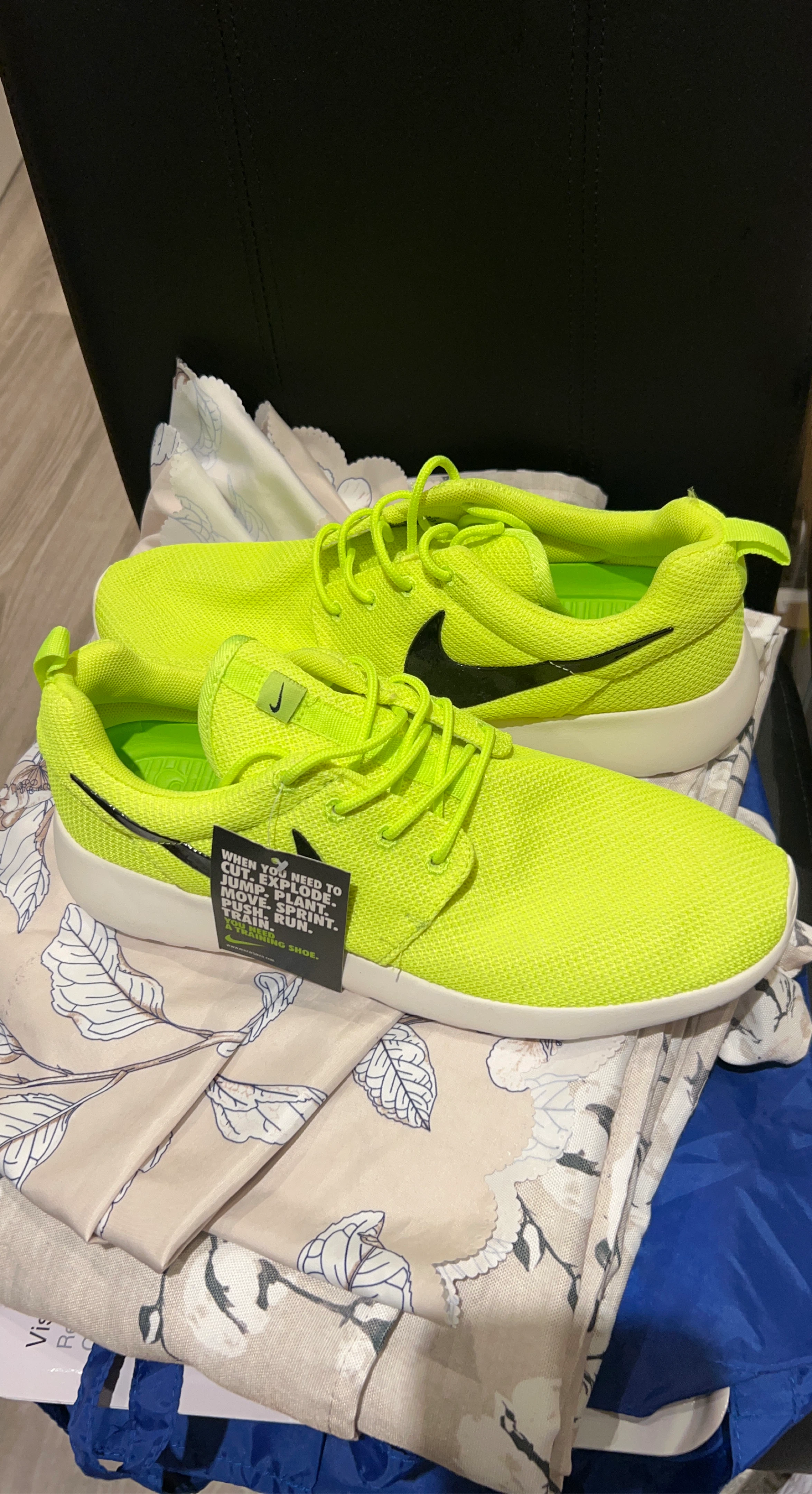 Nike Neon Yellow Training Shoes