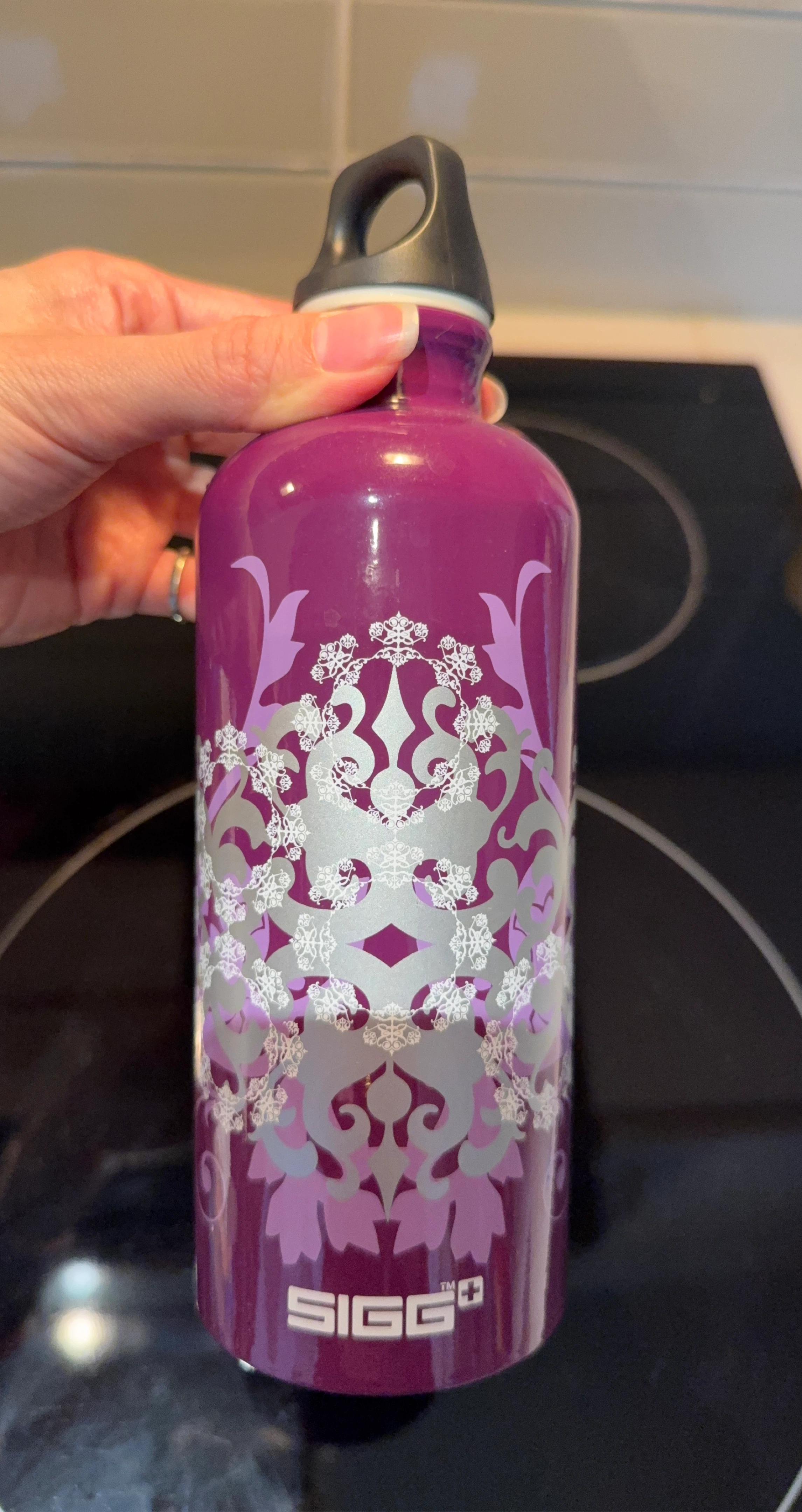 SIGG Purple Floral Water Bottle