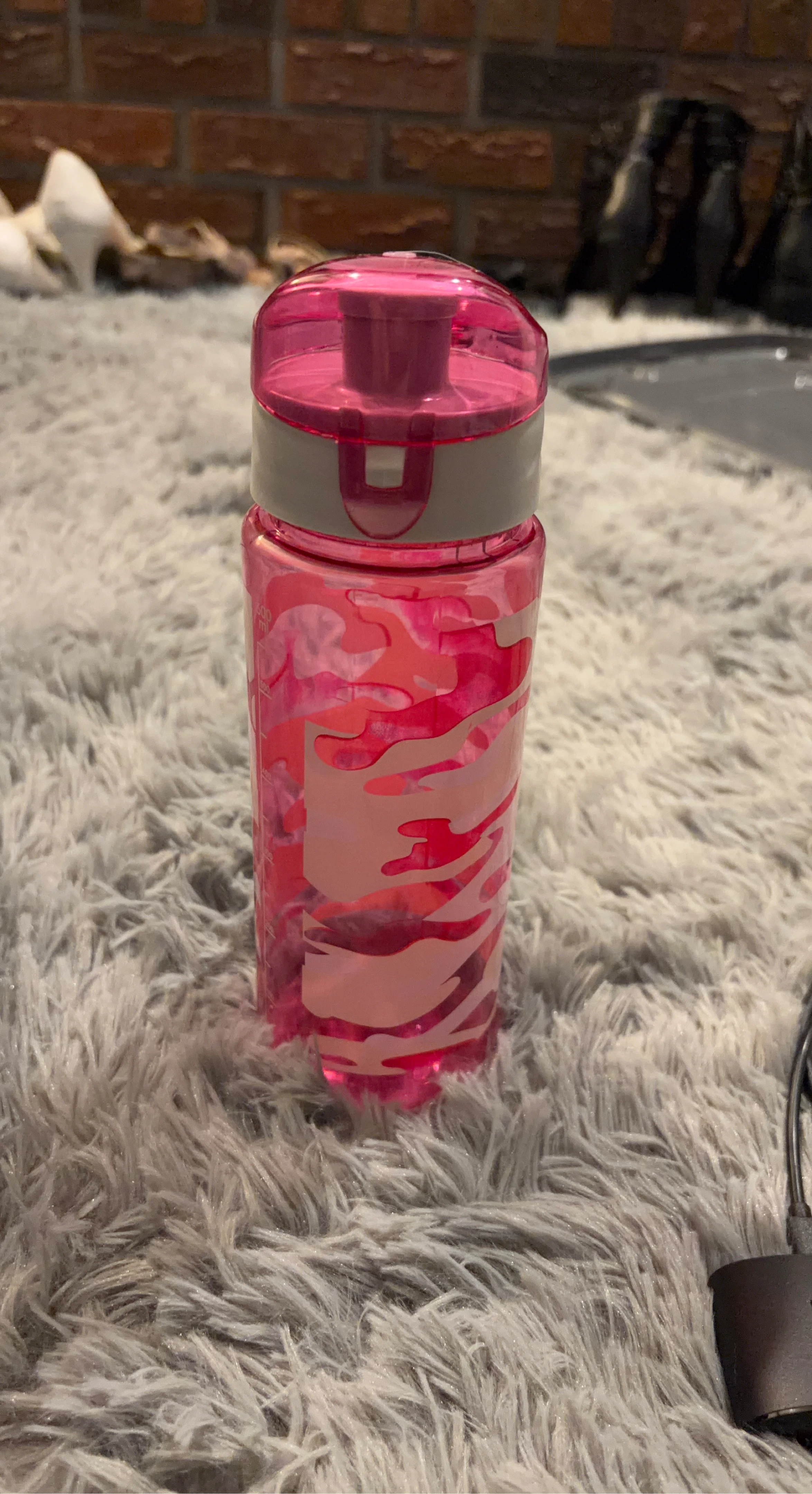 Pink Camo Water Bottle - 600ml