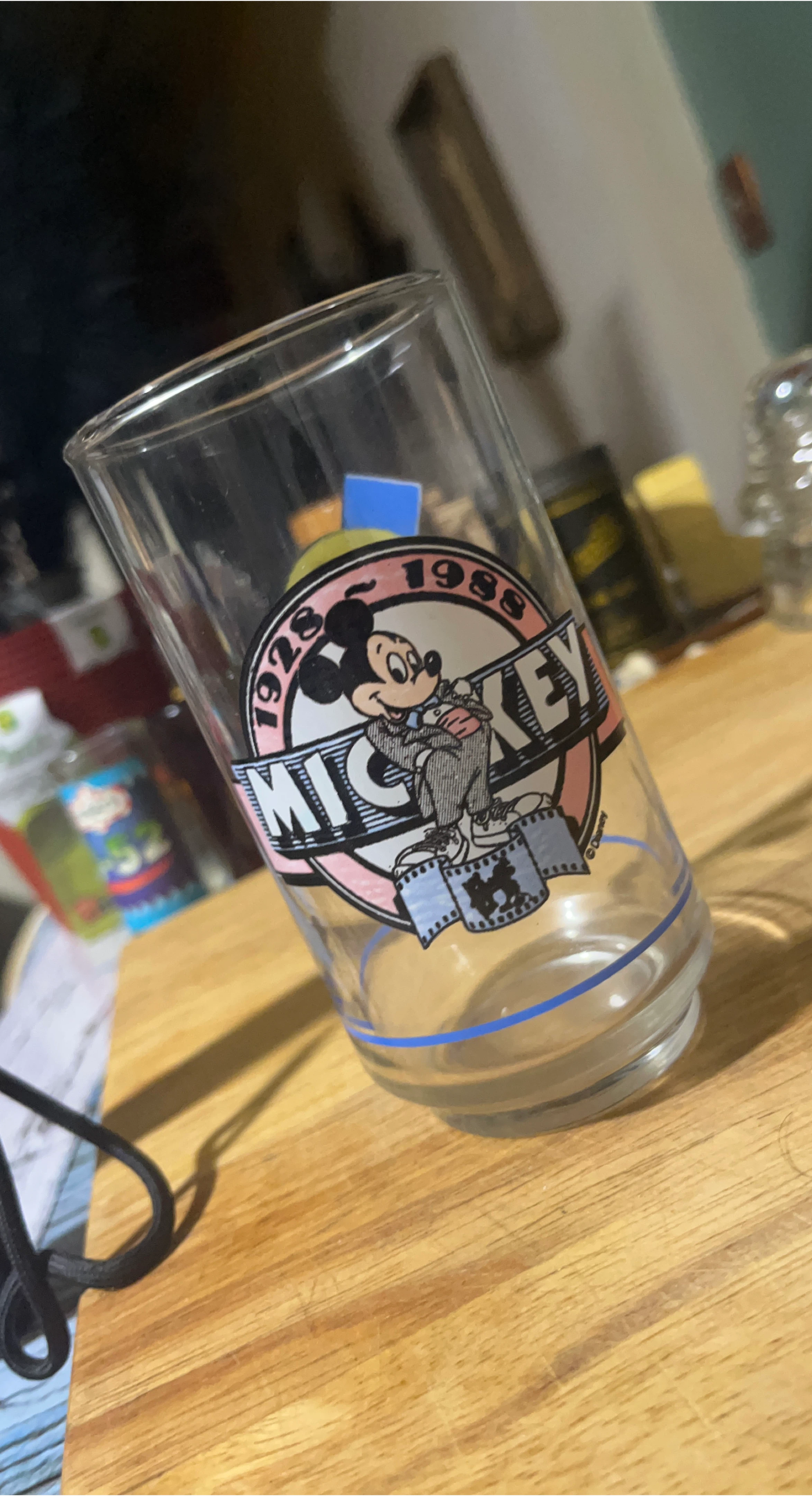 Mickey Mouse 1928-1988 Commemorative Glass
