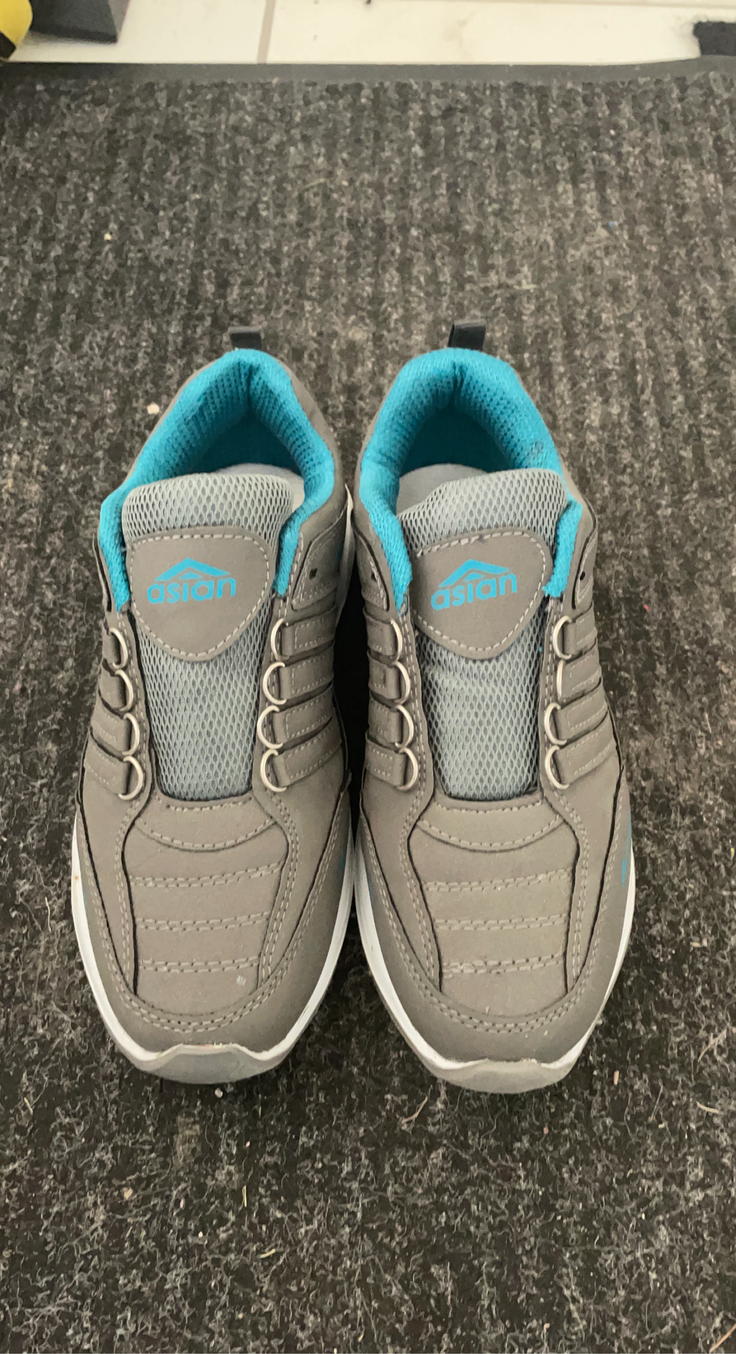 Asian Shoes Grey Blue