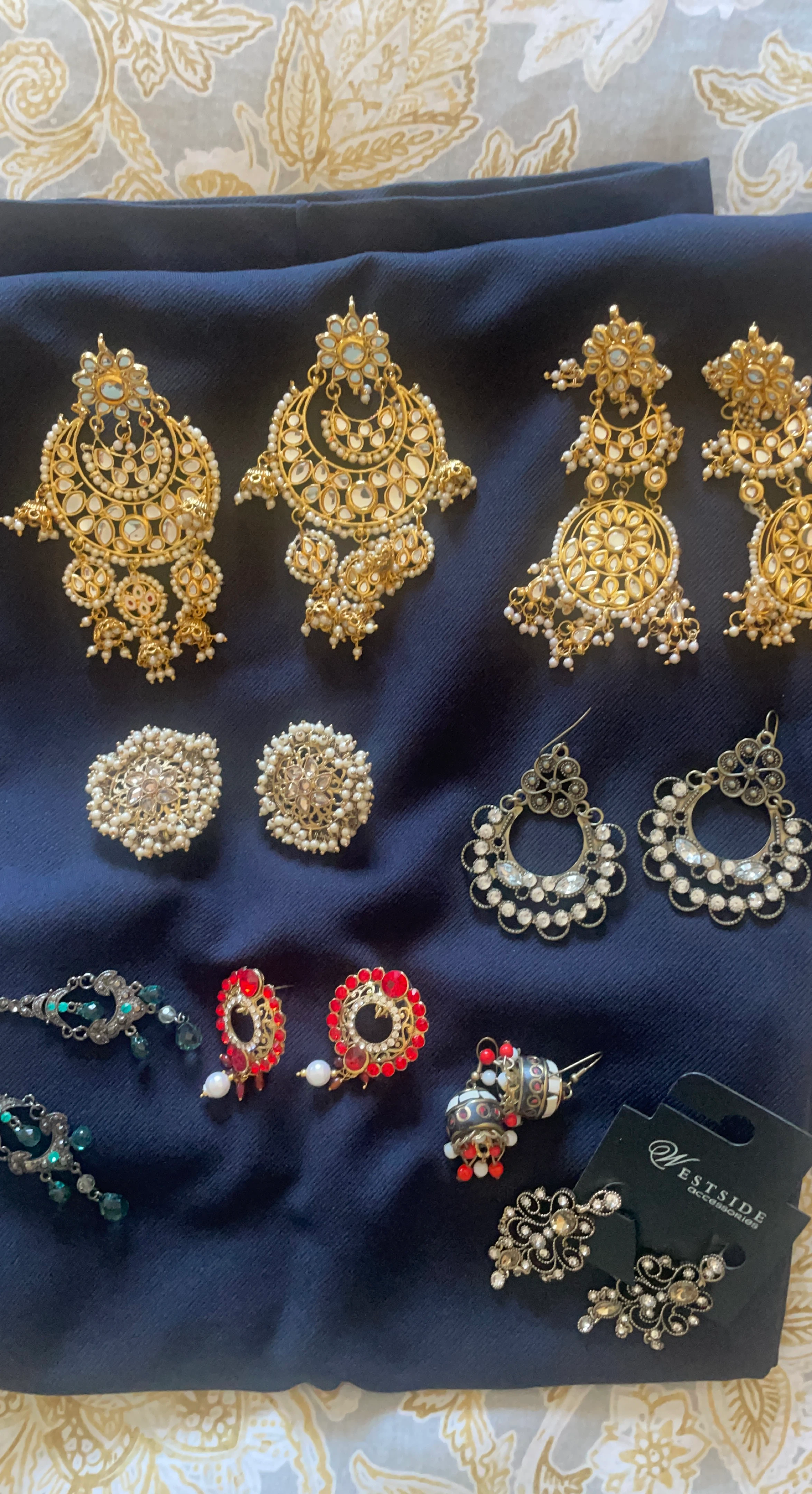 Assorted Gold and Silver Tone Earrings