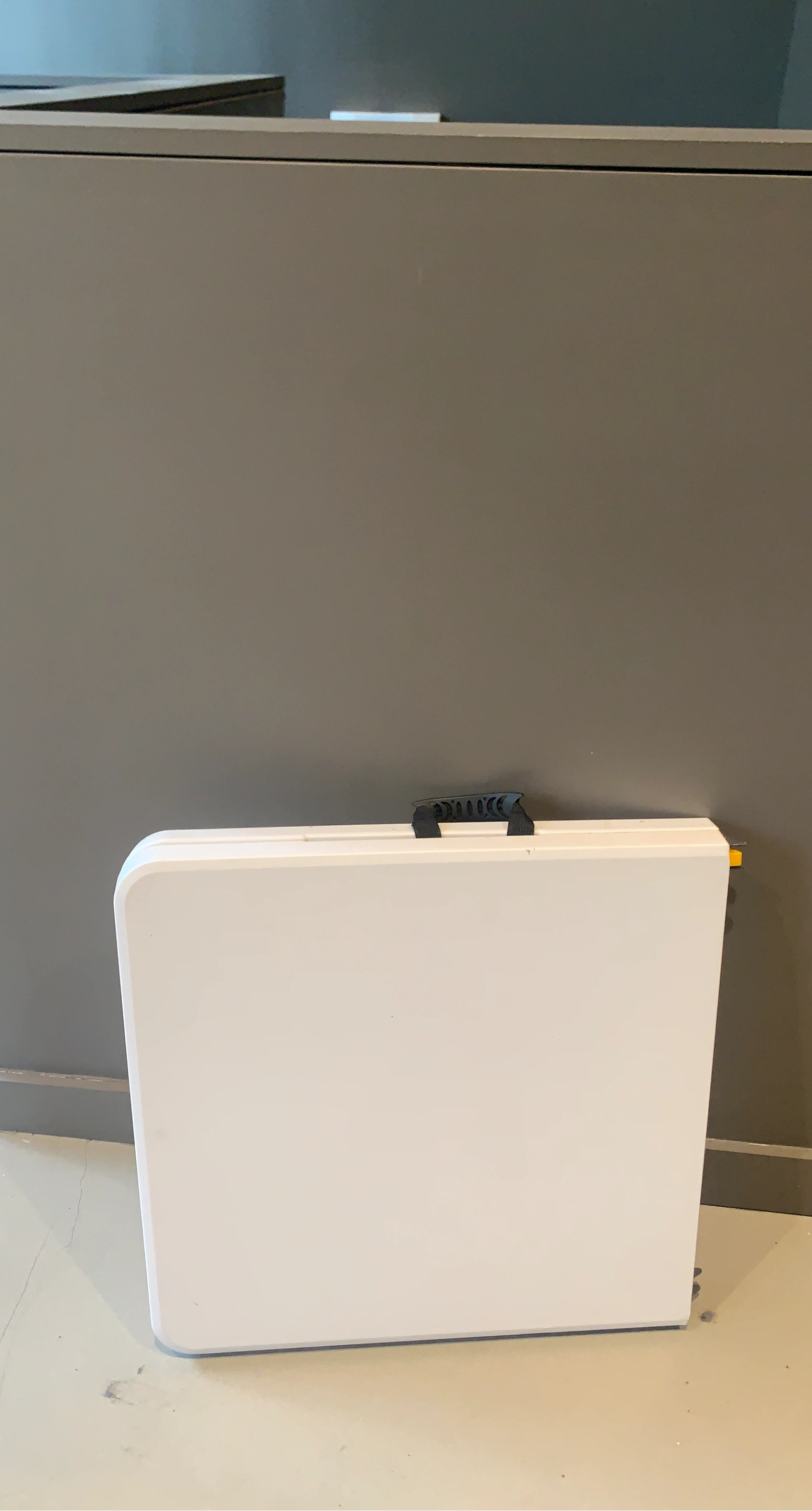 White Folding Table with Handle