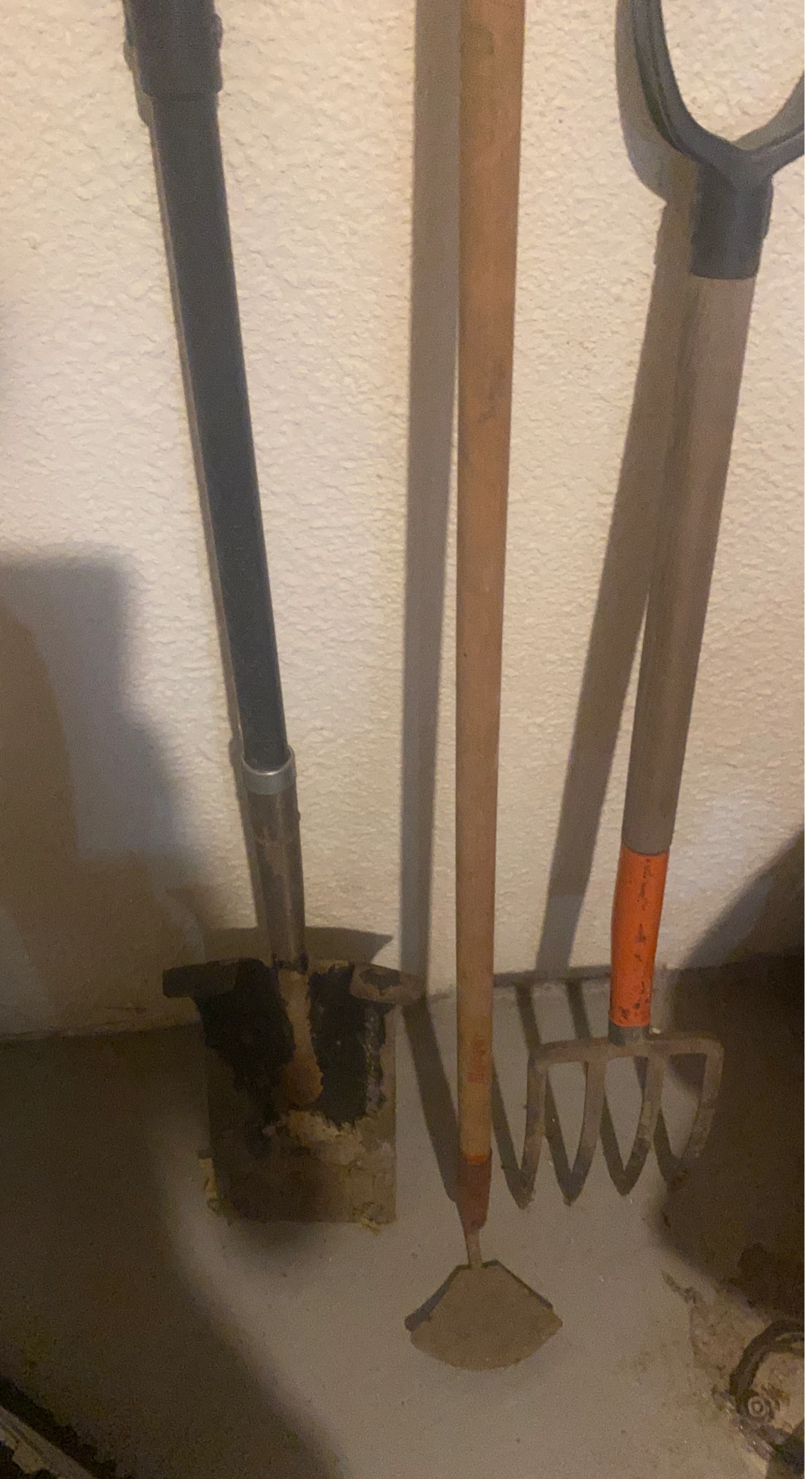 Assorted Garden Tools - Shovel, Hoe, and Cultivator