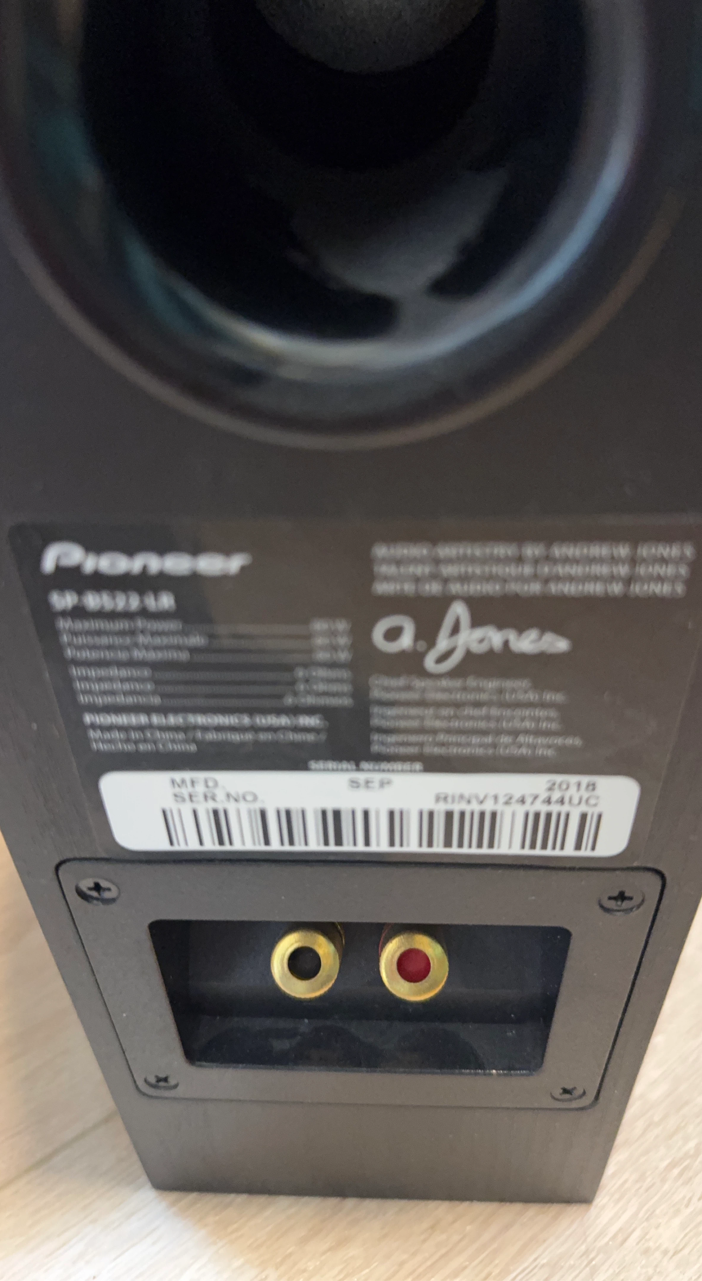 Pioneer SP-BS22LR Bookshelf Speakers
