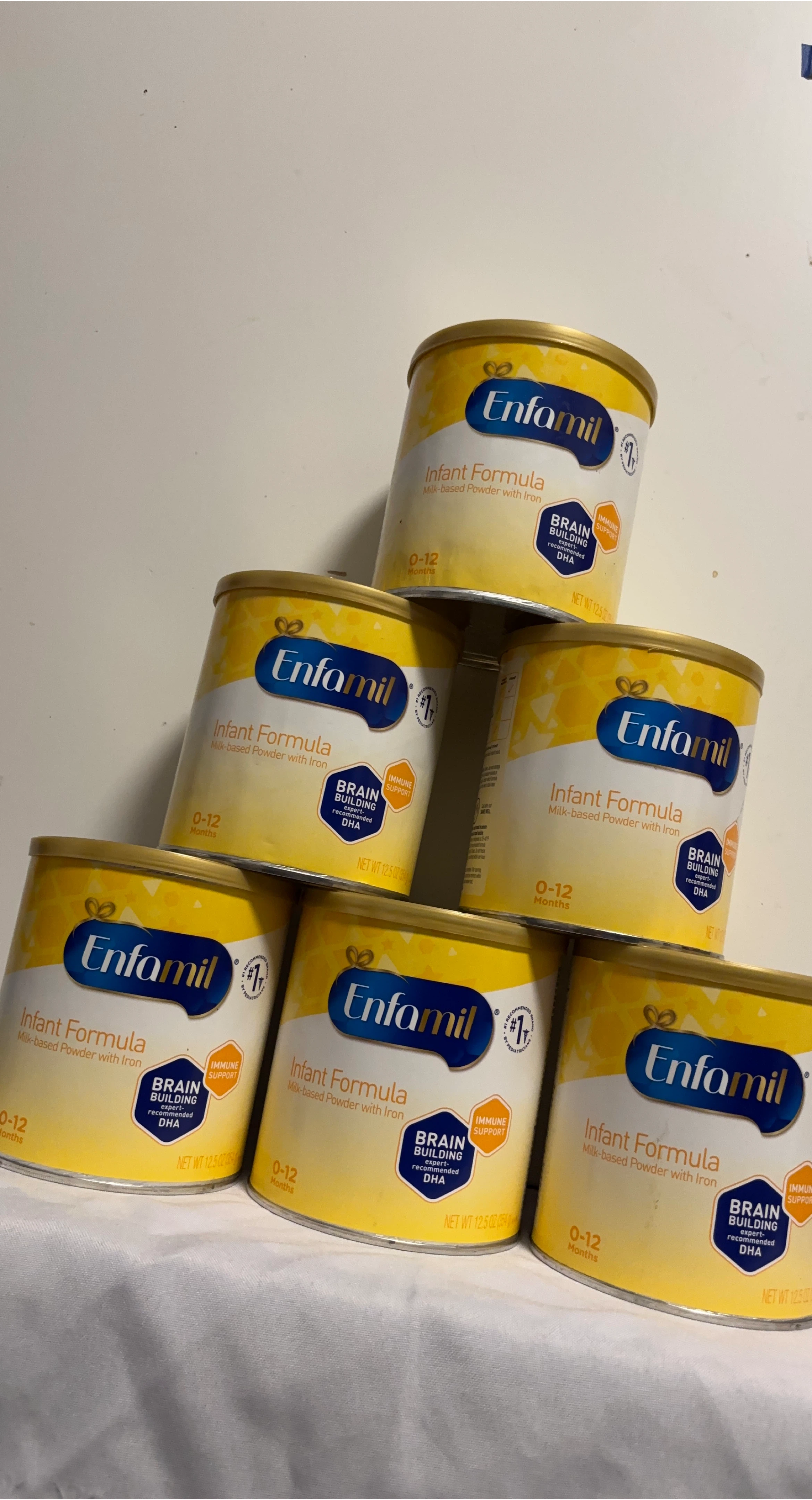 Enfamil Infant Formula Milk-based Powder with Iron (6 Cans)
