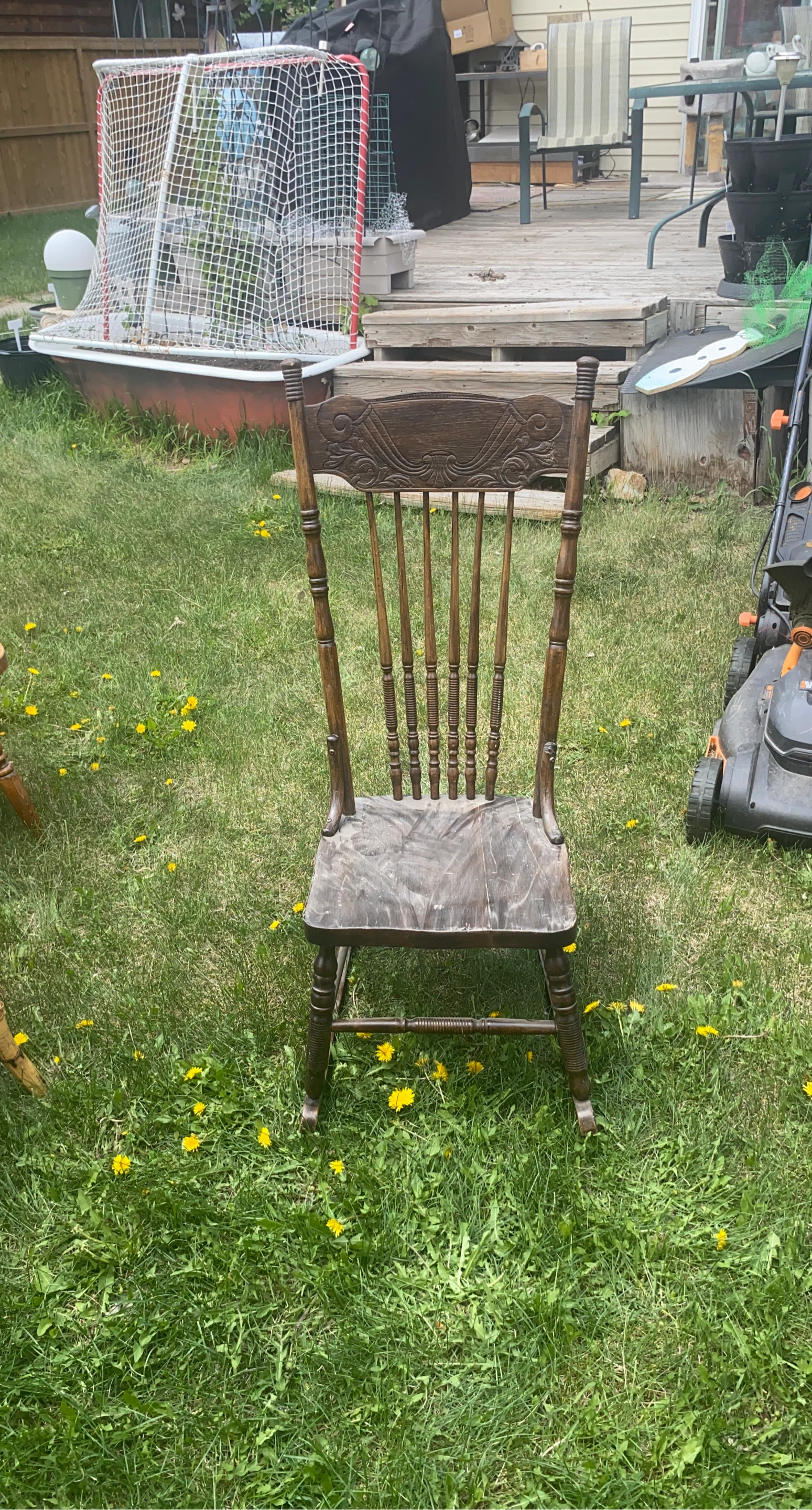 Vintage Wooden Rocking Chair