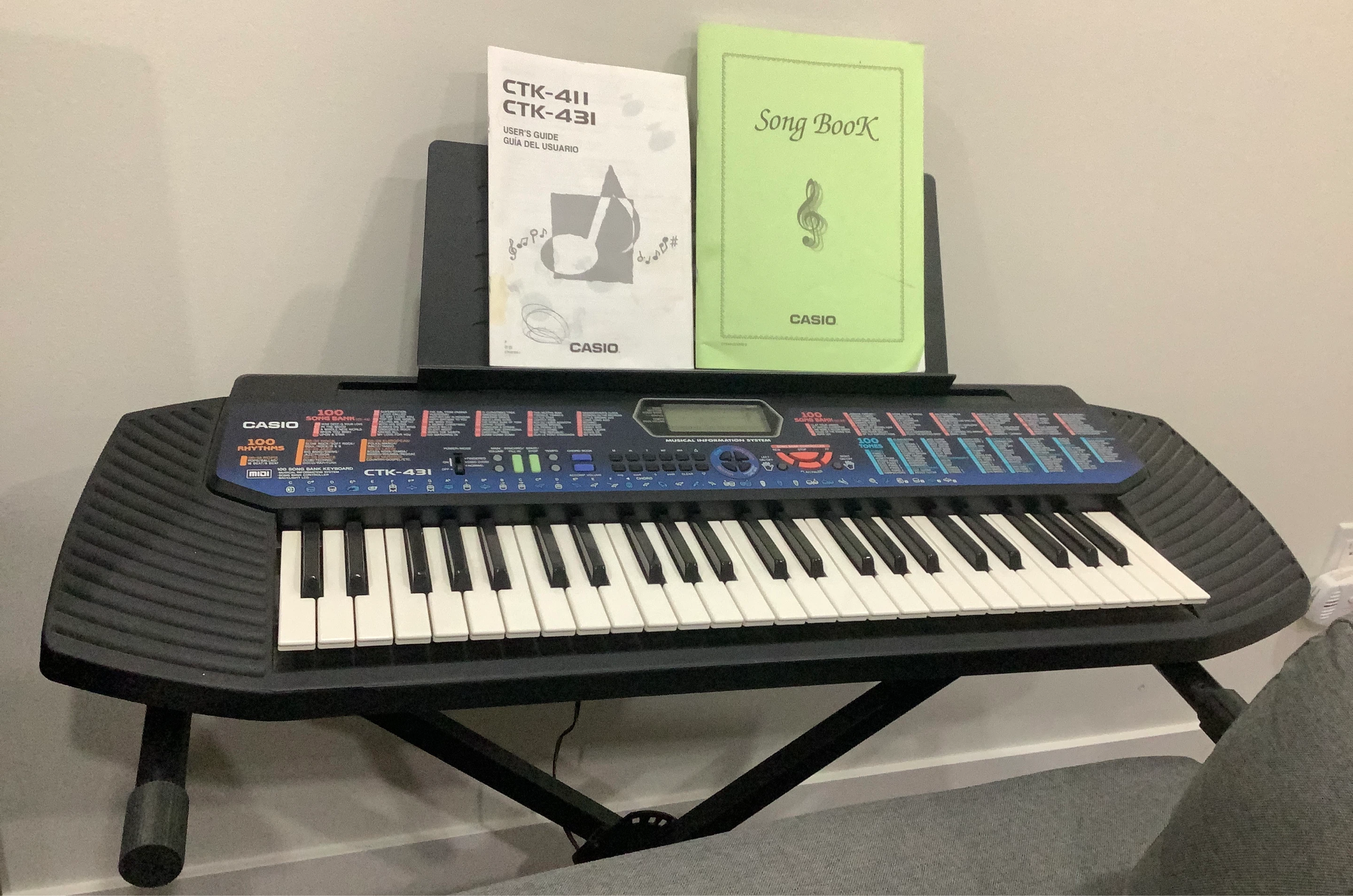 Casio CTK-431 Keyboard with Song Book and User Guide