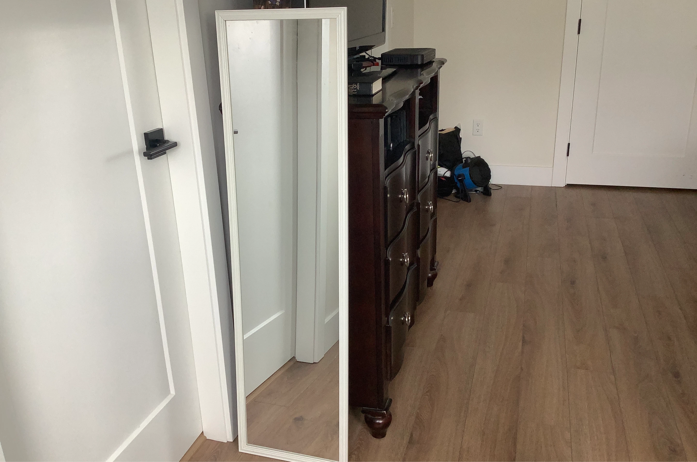 White Framed Full Length Mirror
