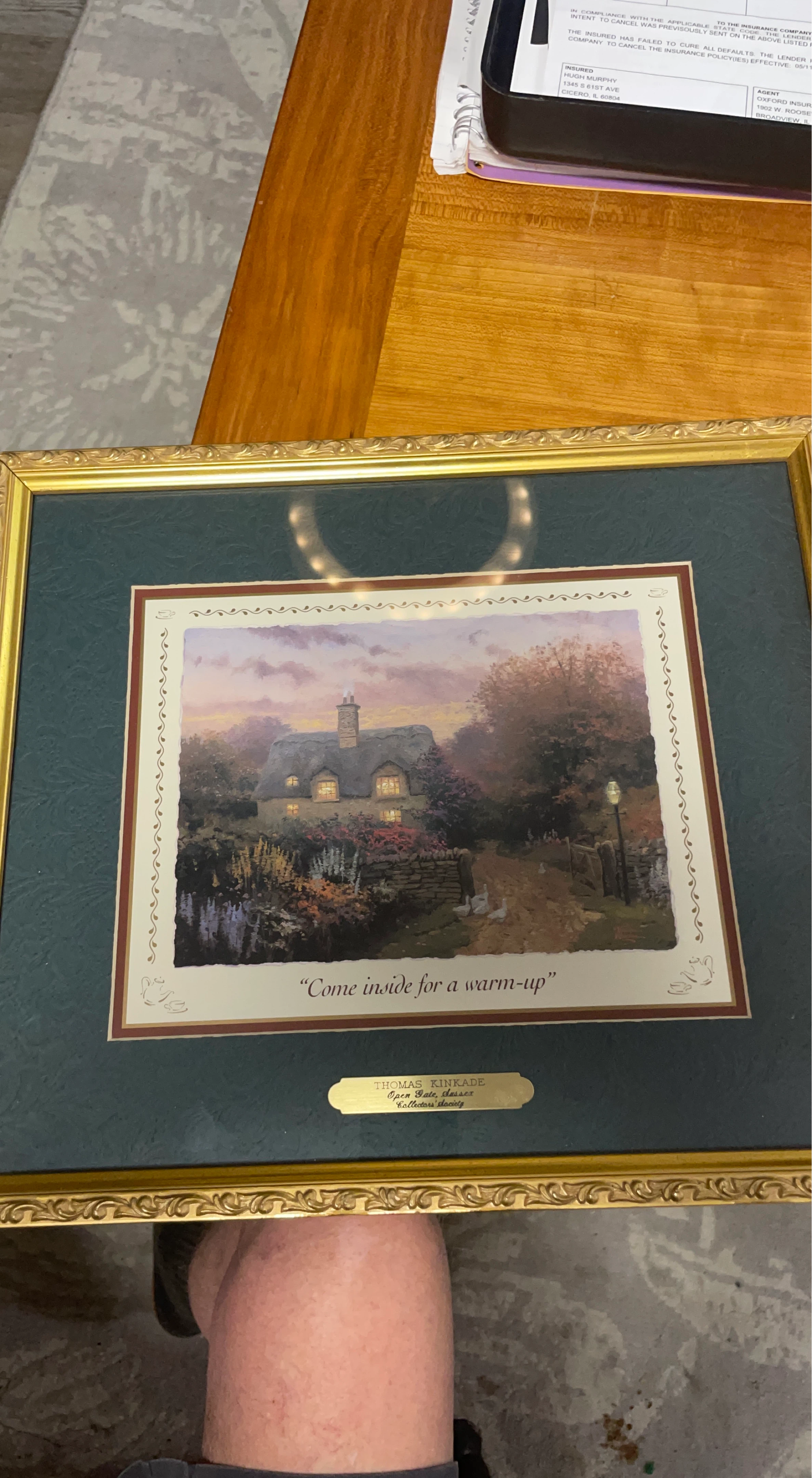 Thomas Kinkade "Open Gate, Sussex" Framed Art Print
