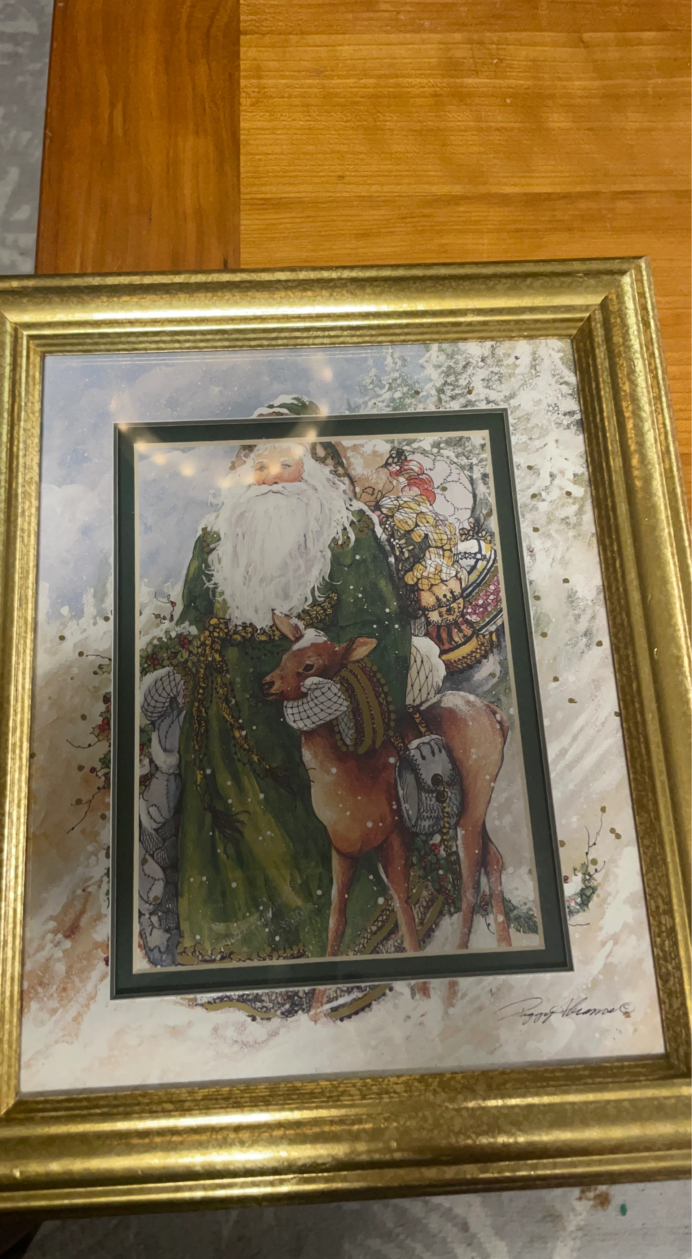 Framed Christmas Art Print by Peggy Karr