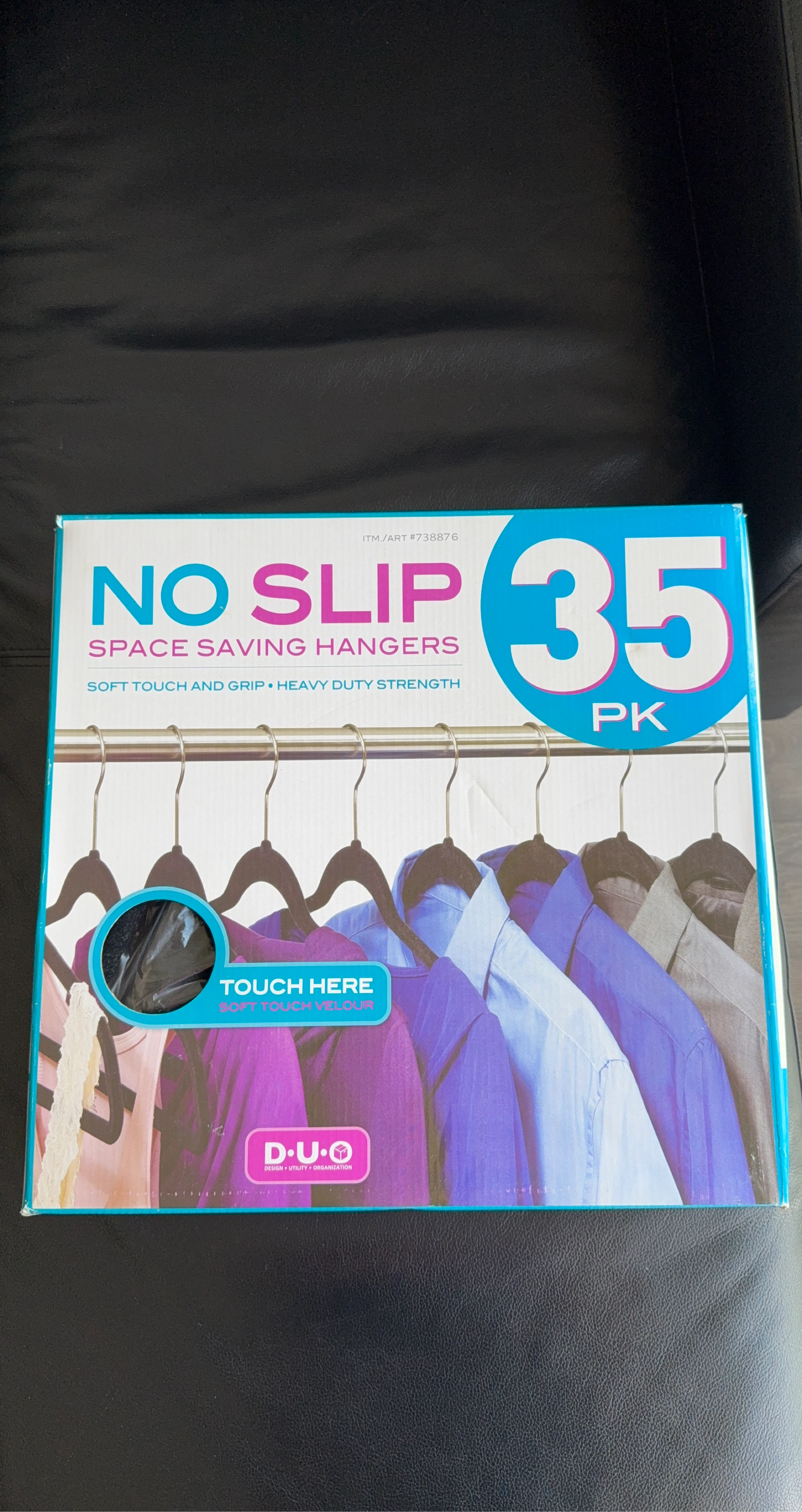 D.U.O. No Slip Space Saving Hangers - 35 Pack