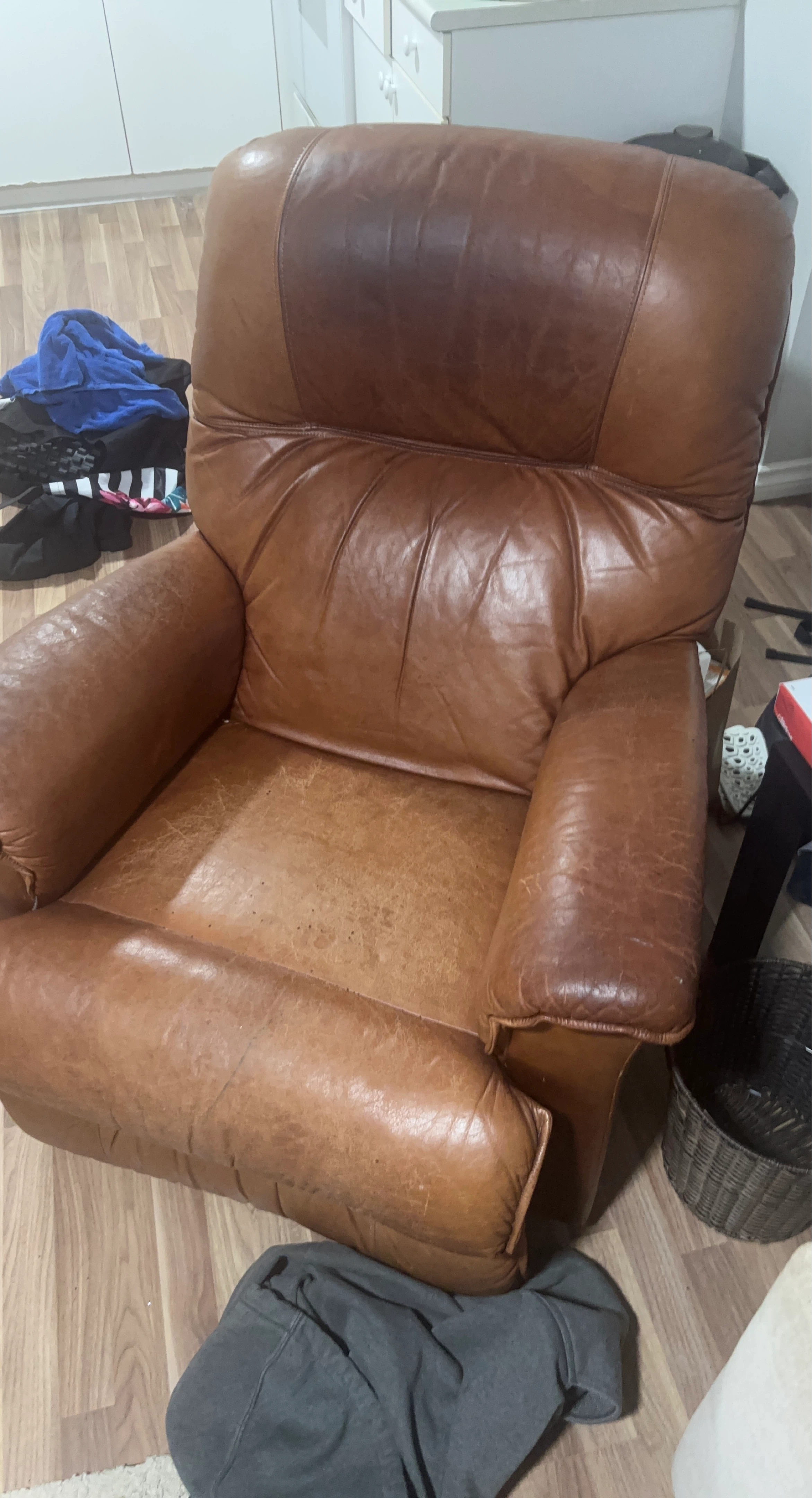 Brown Leather Armchair
