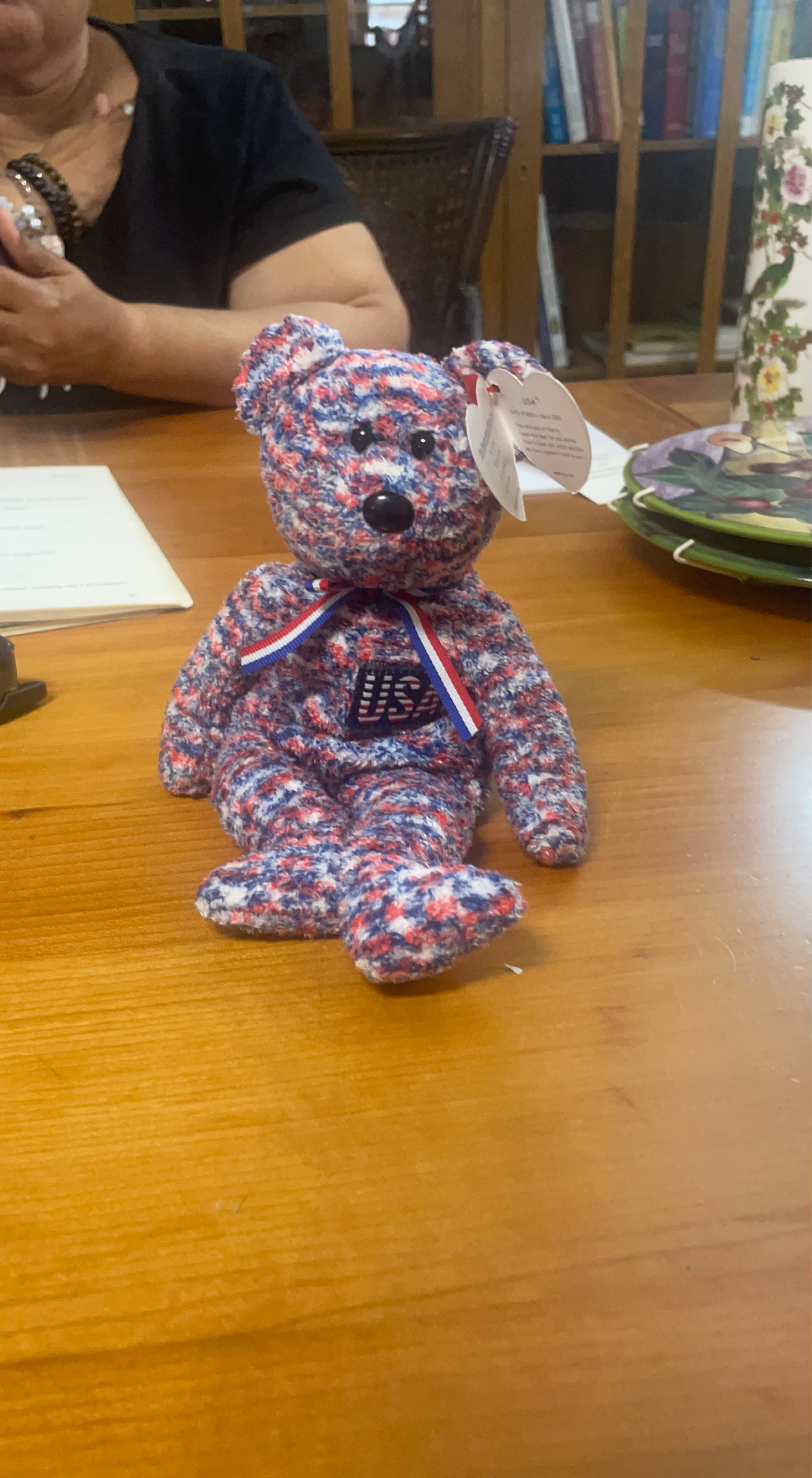 Ty Beanie Baby "USA" Bear