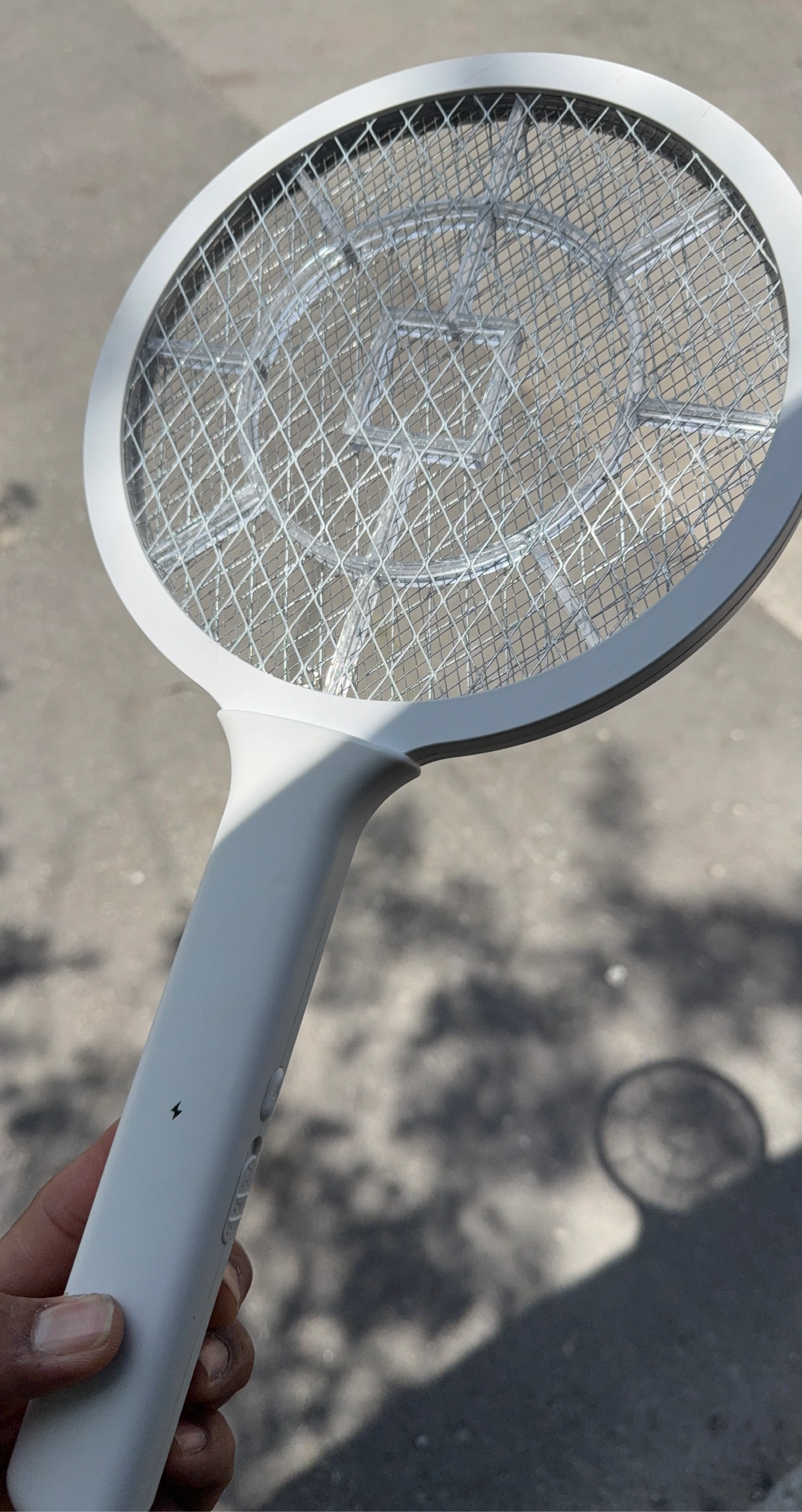 White Electric Mosquito Swatter