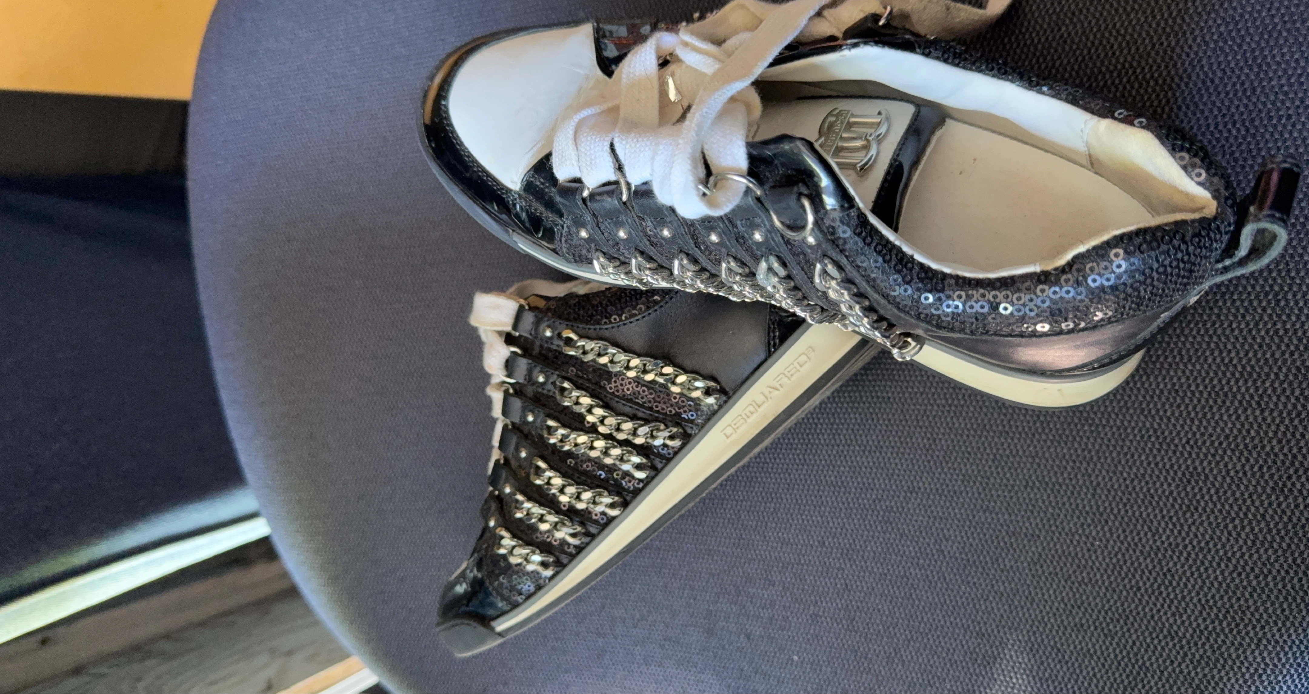 Dsquared2 Women's Black Sequin Sneakers