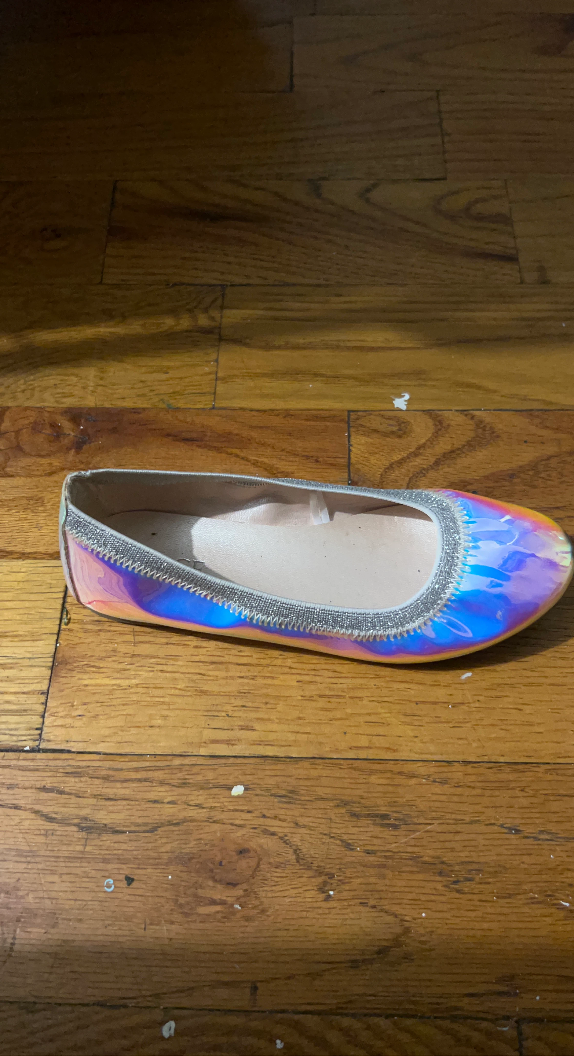 Holographic Ballet Flats