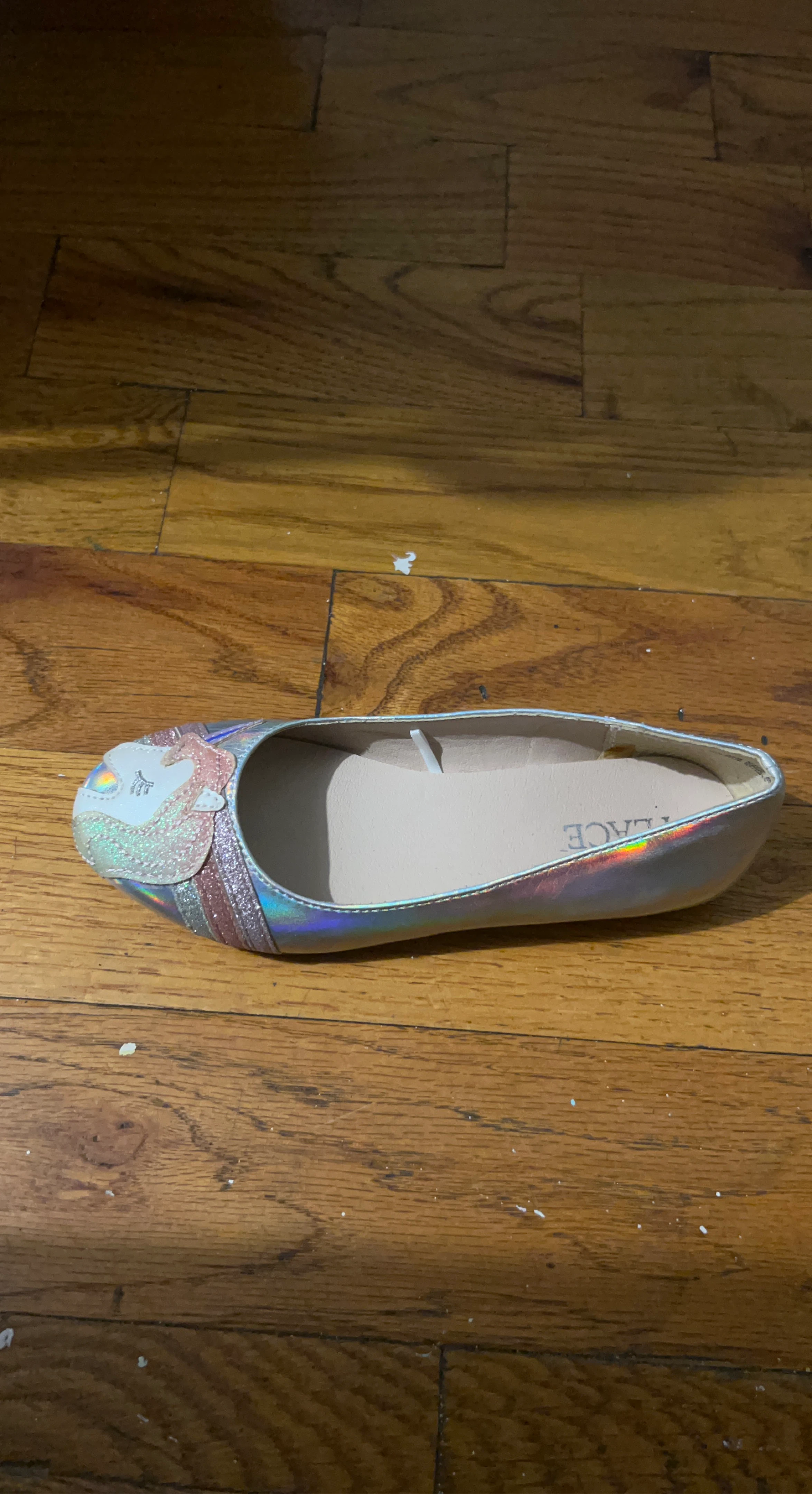 The Children's Place Holographic Unicorn Flats