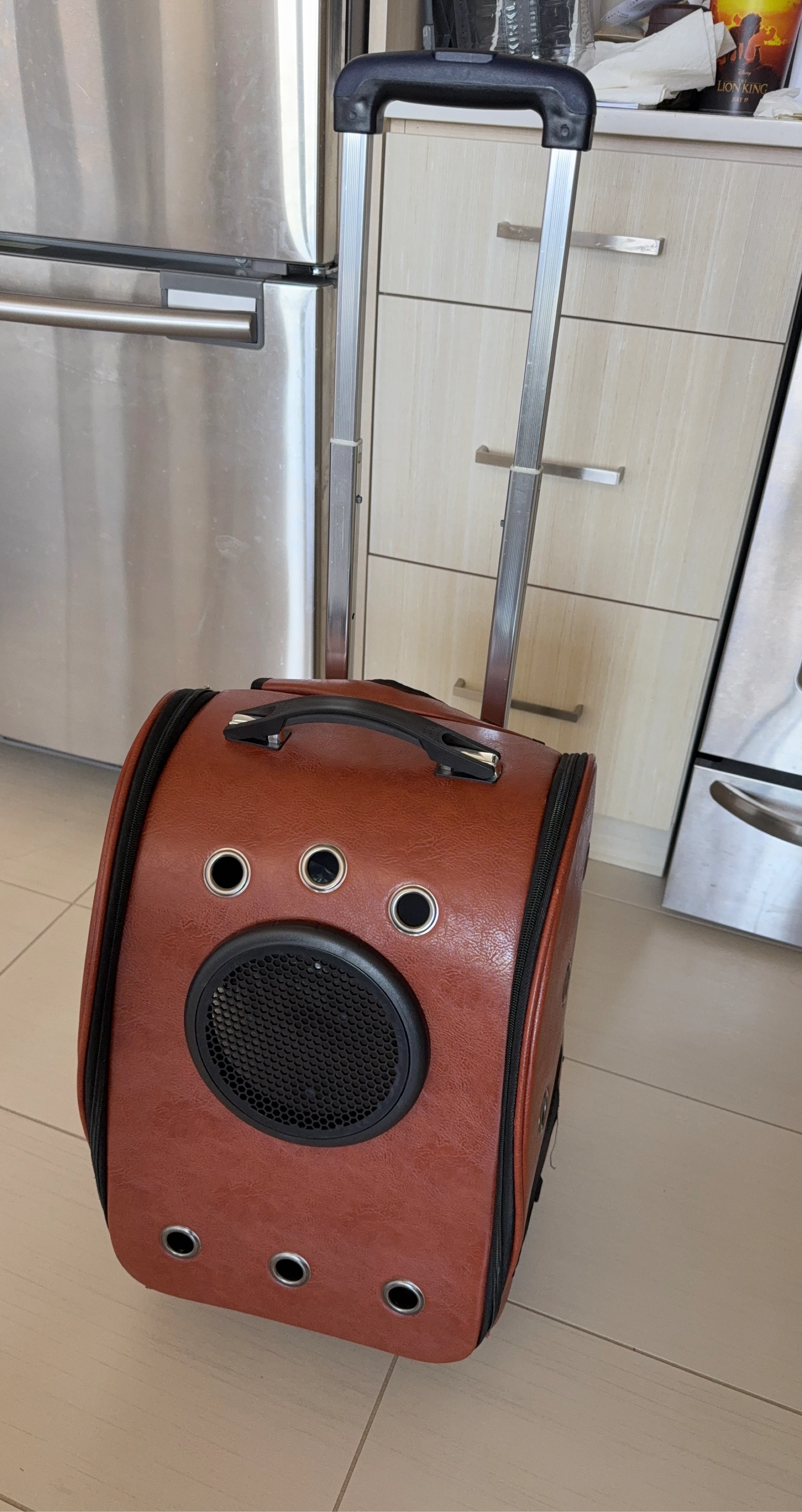 Pet Carrier Backpack For Dogs And Cats with Wheels