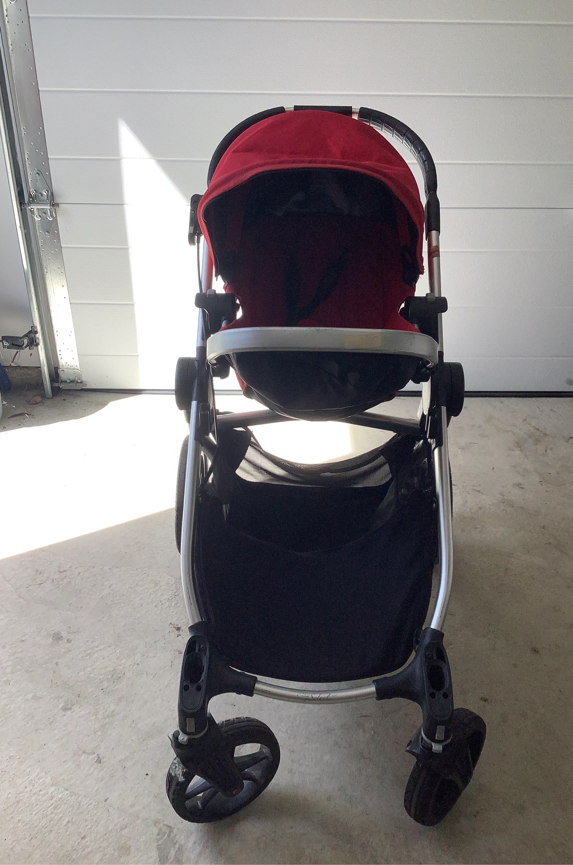 Red Baby Stroller