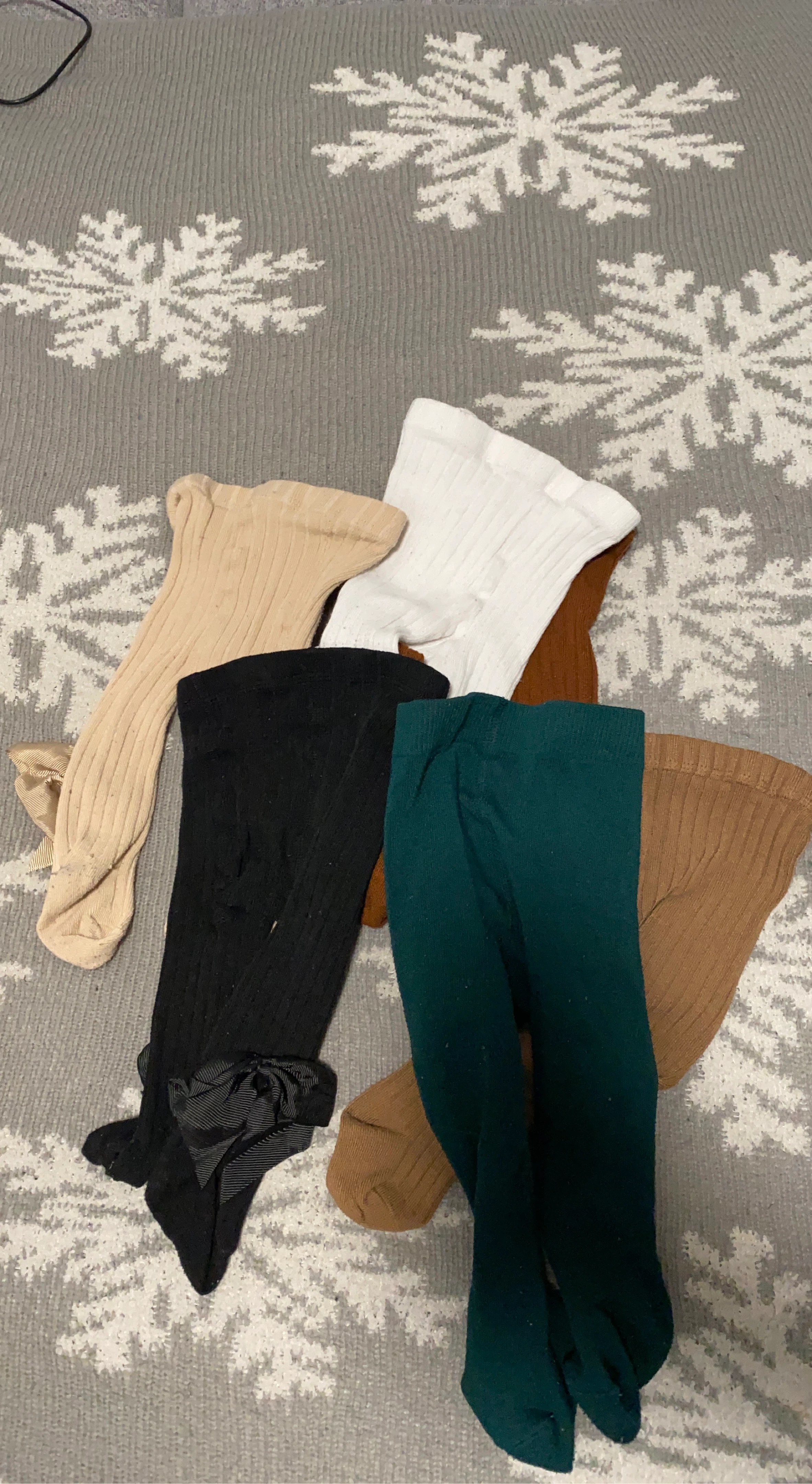 Bundle of 5 Ribbed Tights