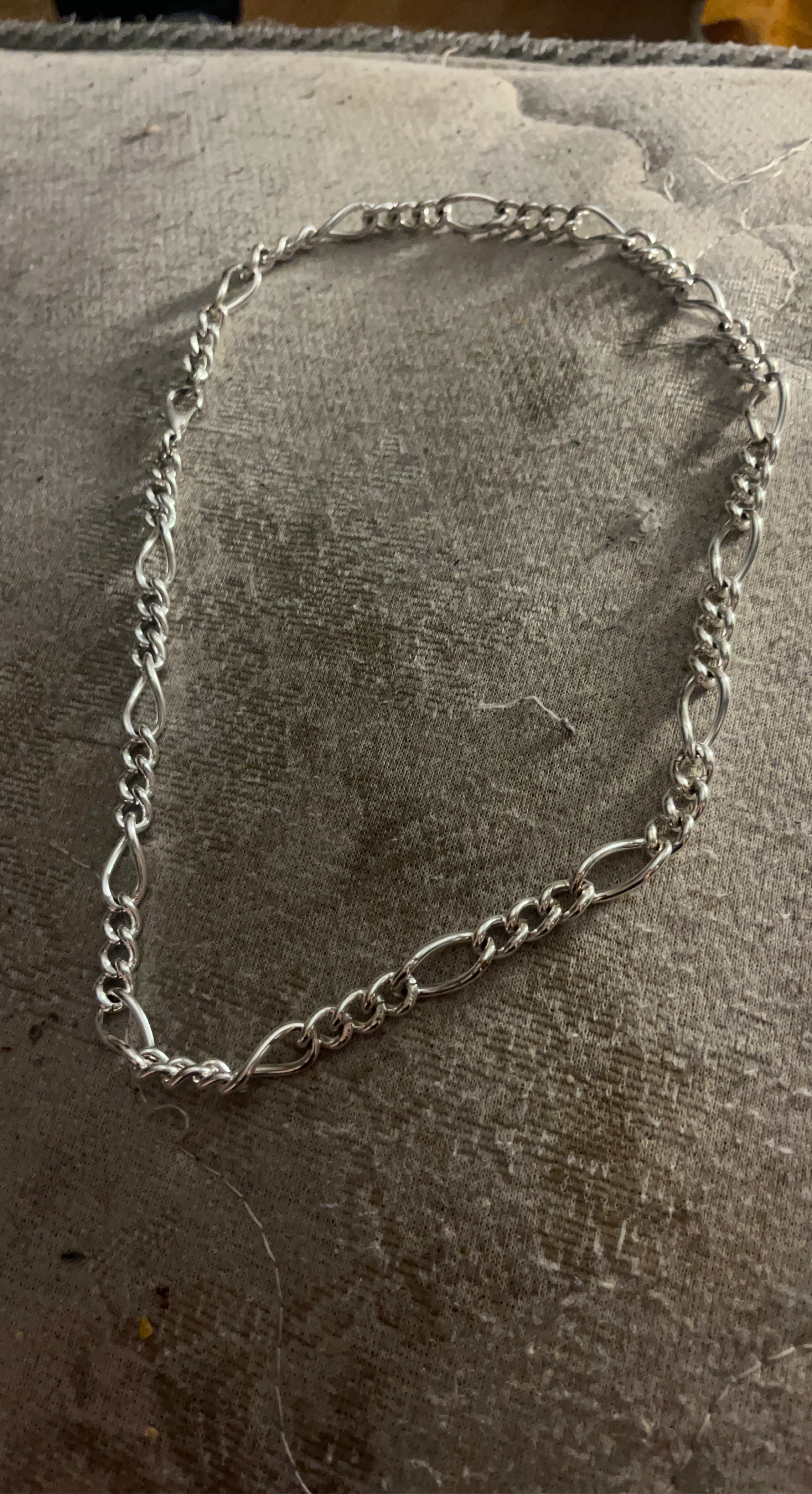 Silver Figaro Chain Necklace